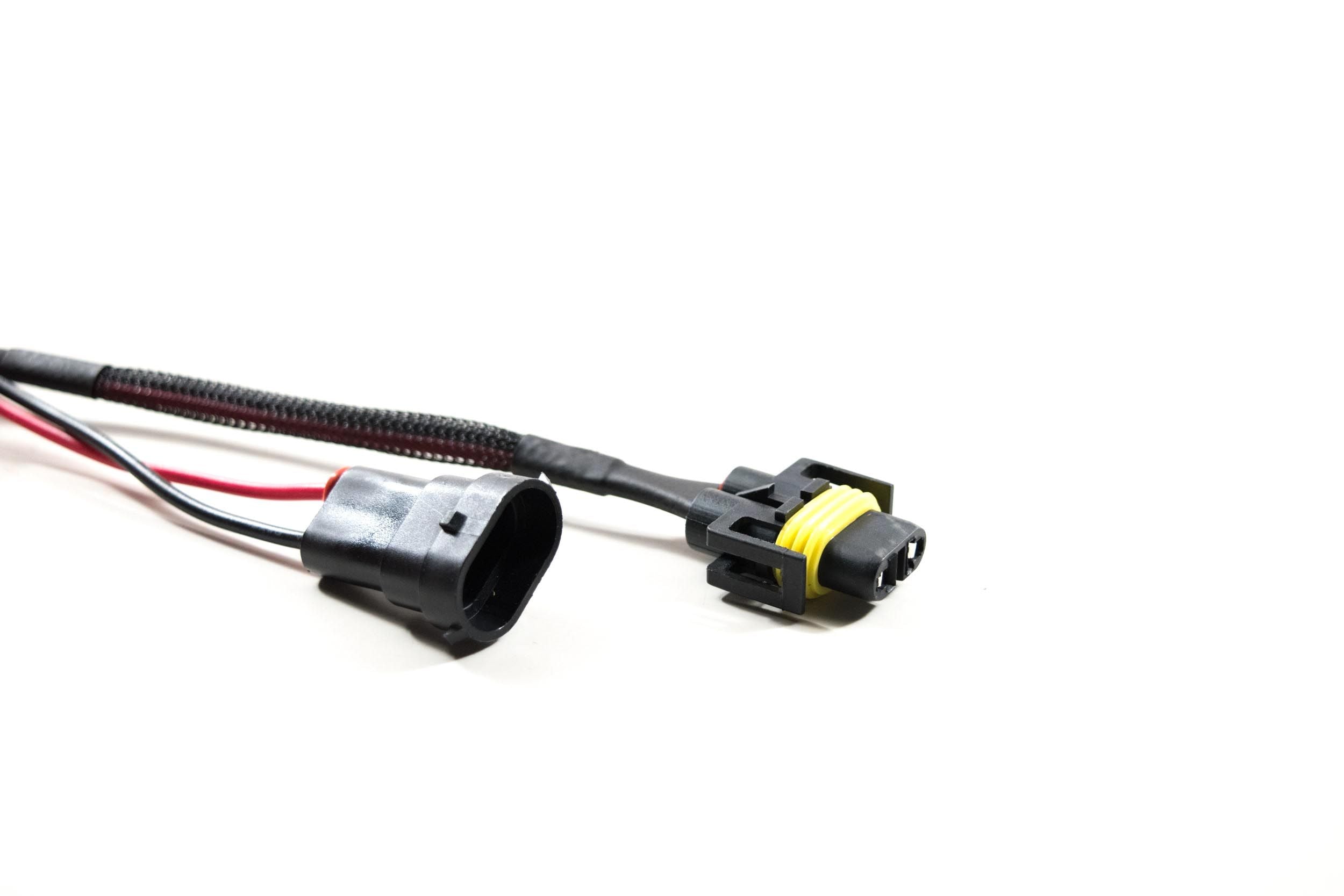 Harness: H-Series housing pass-through cables w/ grommet (9006) - Apollo Off-Road