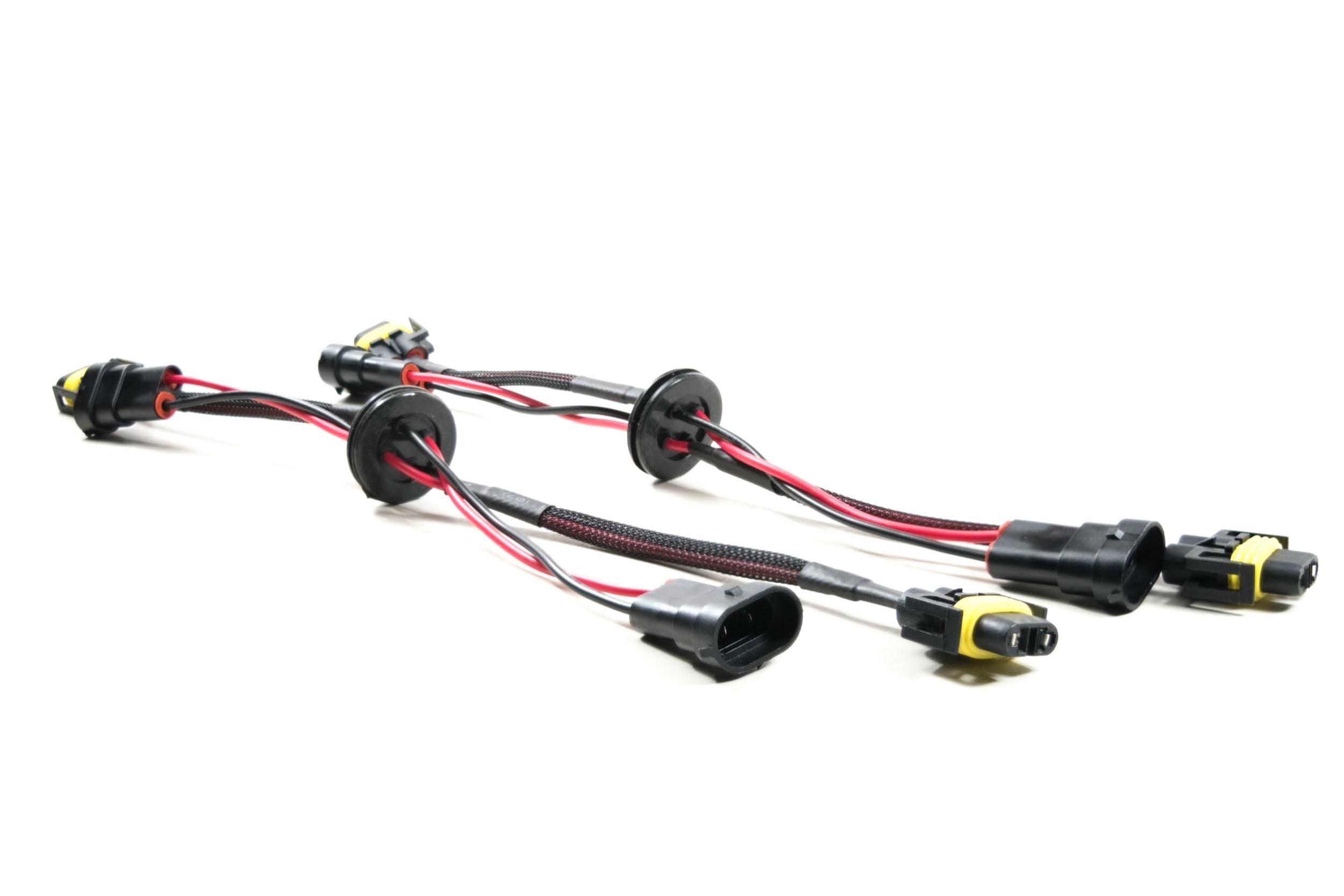 Harness: H-Series housing pass-through cables w/ grommet (H11)(2x) - Apollo Off-Road