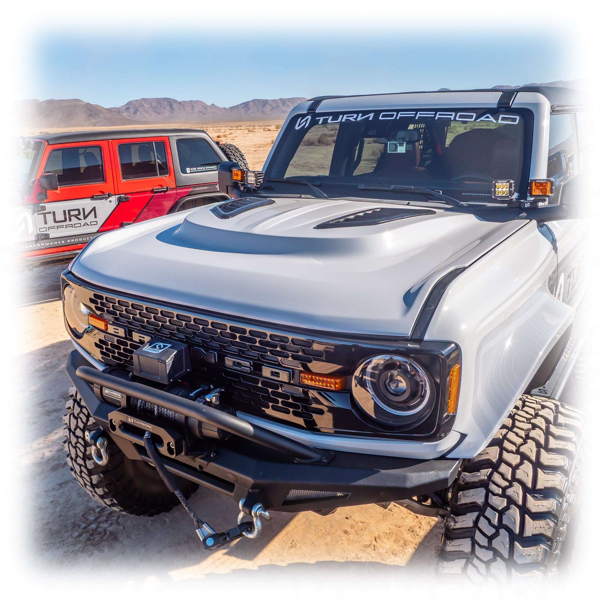 Heat Extraction Fiberglass Hood for Ford Bronco