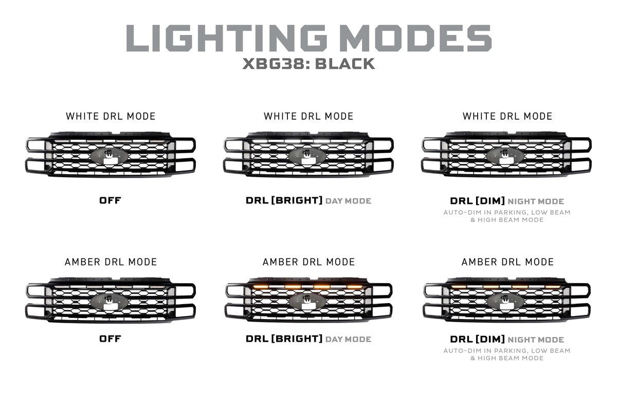 Morimoto XBG LED Grille: Ford Super Duty (2023+)