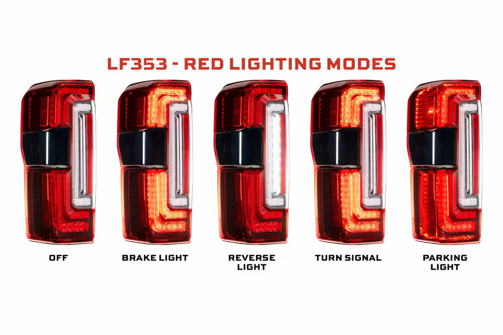 Morimoto XB LED Tails: Ford Super Duty (23+) (Pair - Red)