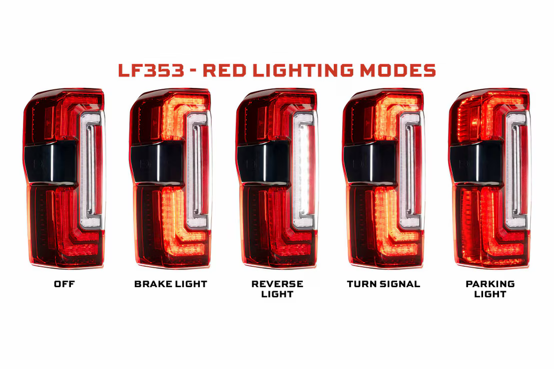 Morimoto XB LED Tails: Ford Super Duty (23+) (Pair - Red)