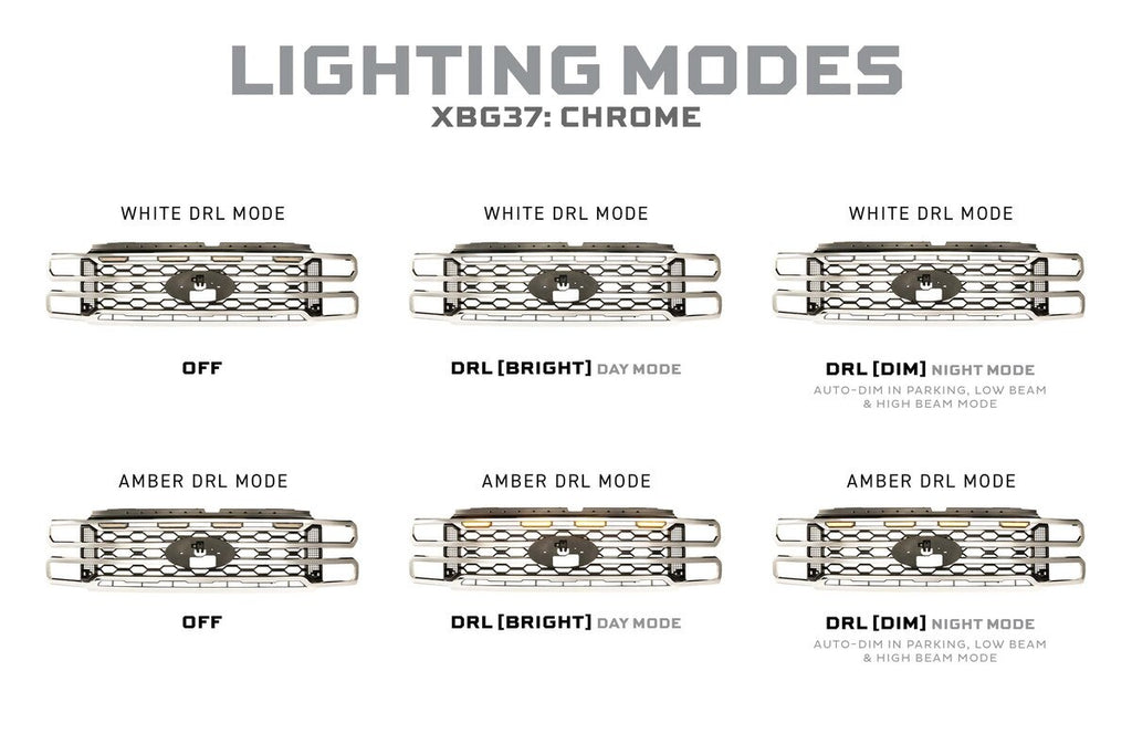 Morimoto XBG LED Grille: Ford Super Duty (2023+)