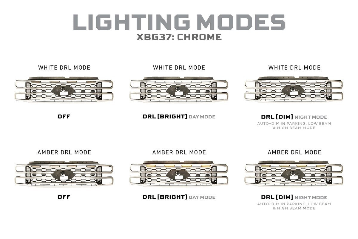 Morimoto XBG LED Grille: Ford Super Duty (2023+)