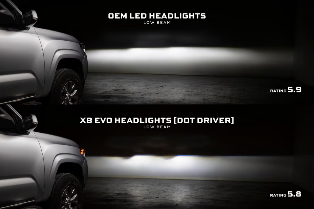 XB Evo Headlights: 2016-2023 Toyota Tacoma