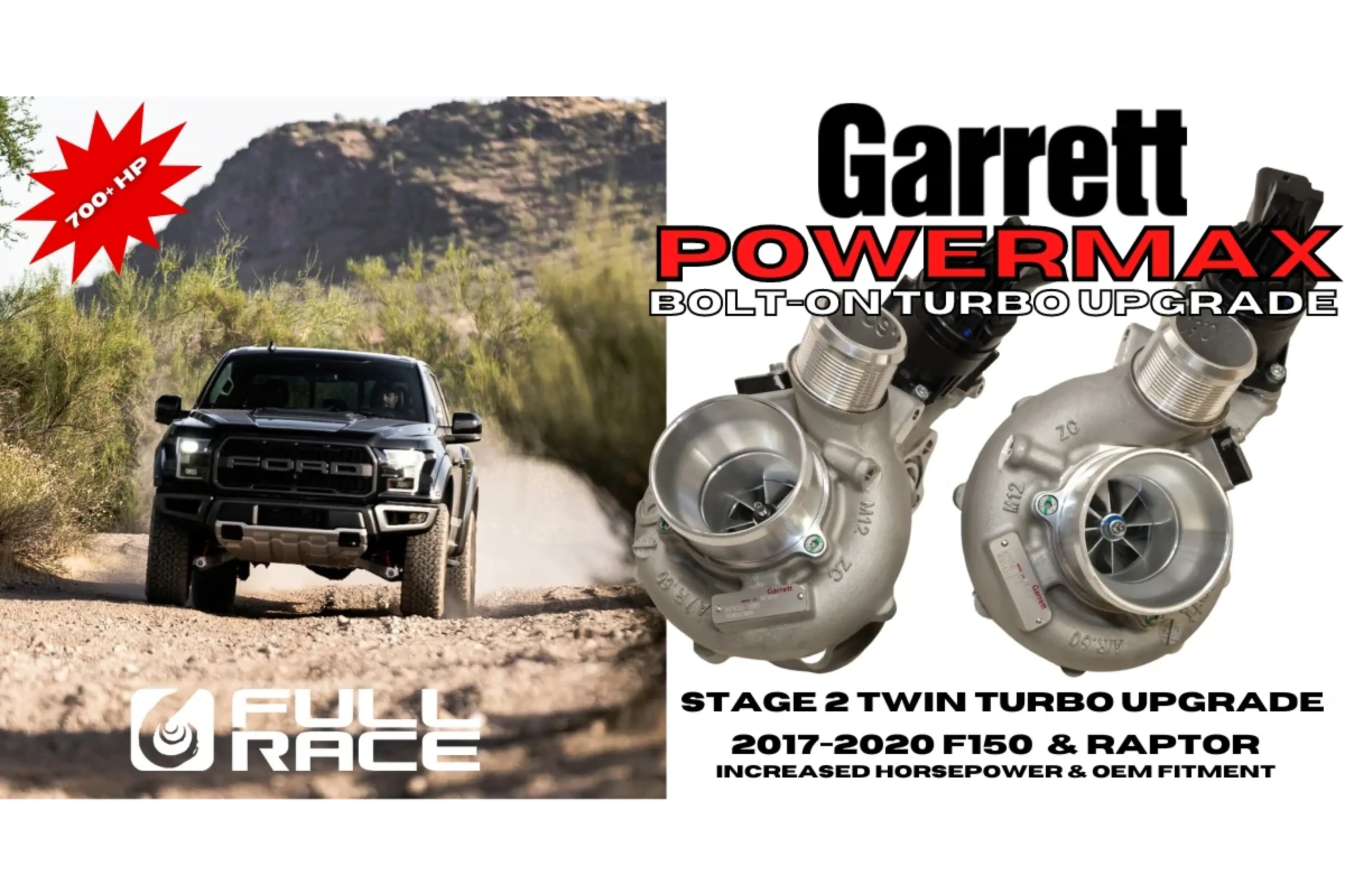 Full-Race 2017-2020 Ford F-150 & Raptor 3.5L EcoBoost Formline Turbo Kit