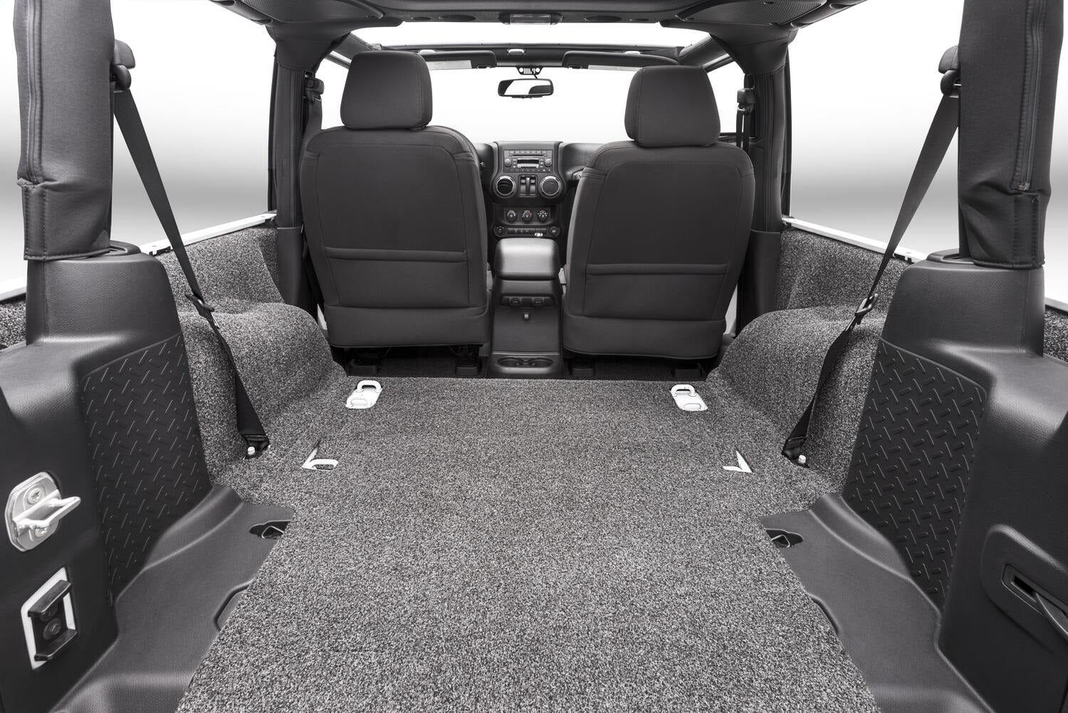Jeep Bedrug 07-10 Jeep JK 2DR Rear 5 Piece Cargo Kit (Includes Tailgate/Tub Liner) - Apollo Off-Road