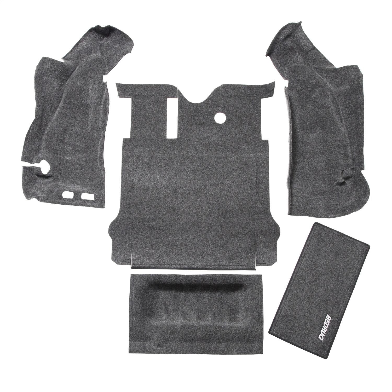 Jeep Bedrug 07-10 Jeep JK 2DR Rear 5 Piece Cargo Kit (Includes Tailgate/Tub Liner) - Apollo Off-Road