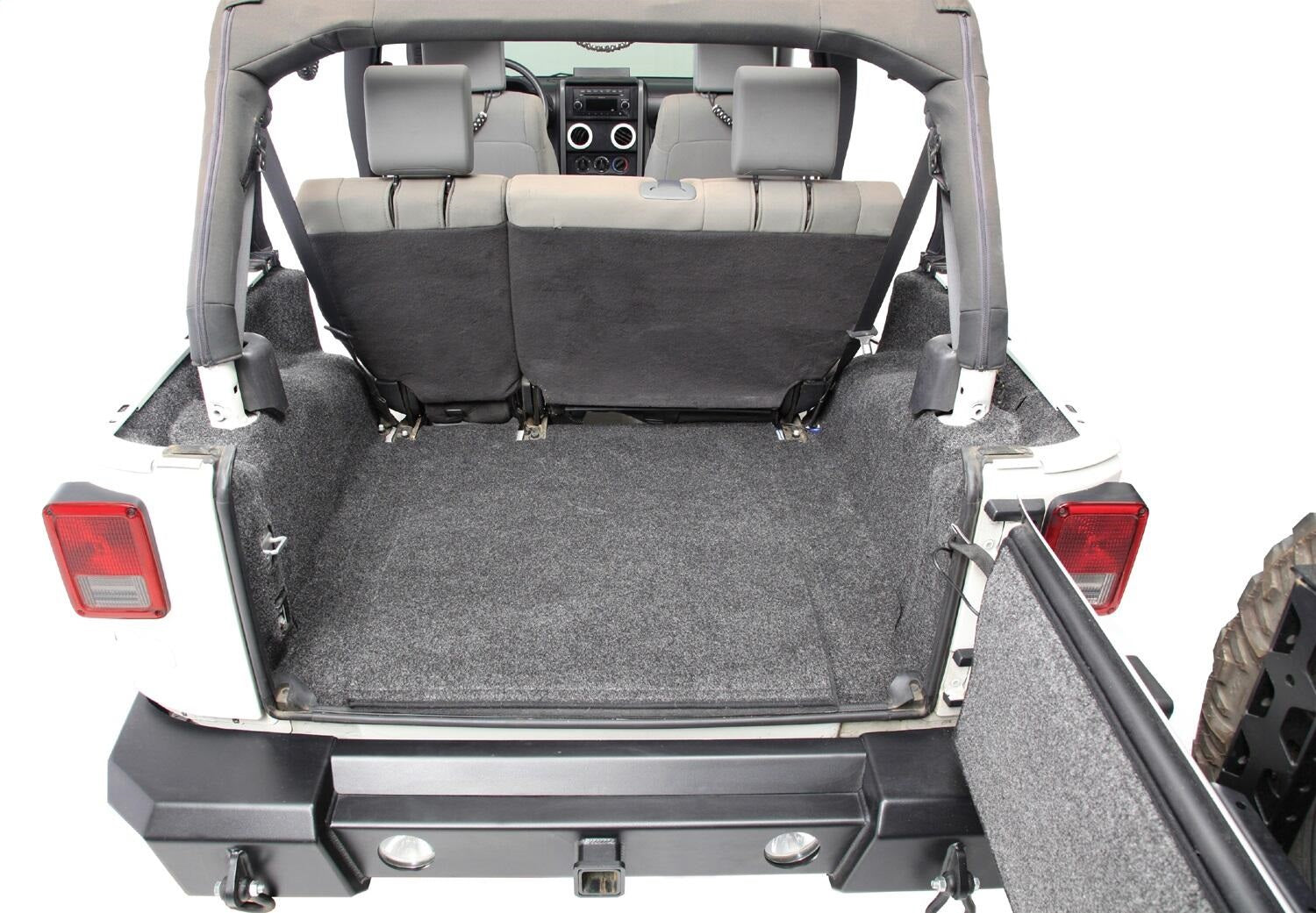 Jeep Bedrug 07-10 Jeep JK 2DR Rear 5 Piece Cargo Kit (Includes Tailgate/Tub Liner) - Apollo Off-Road