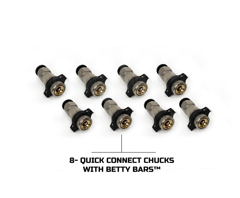 Jeep JK Tire Inflator System 4 Tire For 18-20 Jeep Wrangler 2/4 Door W/Engine Mount With Box, Fittings, Hoses and Storage Bag Black - Apollo Off-Road