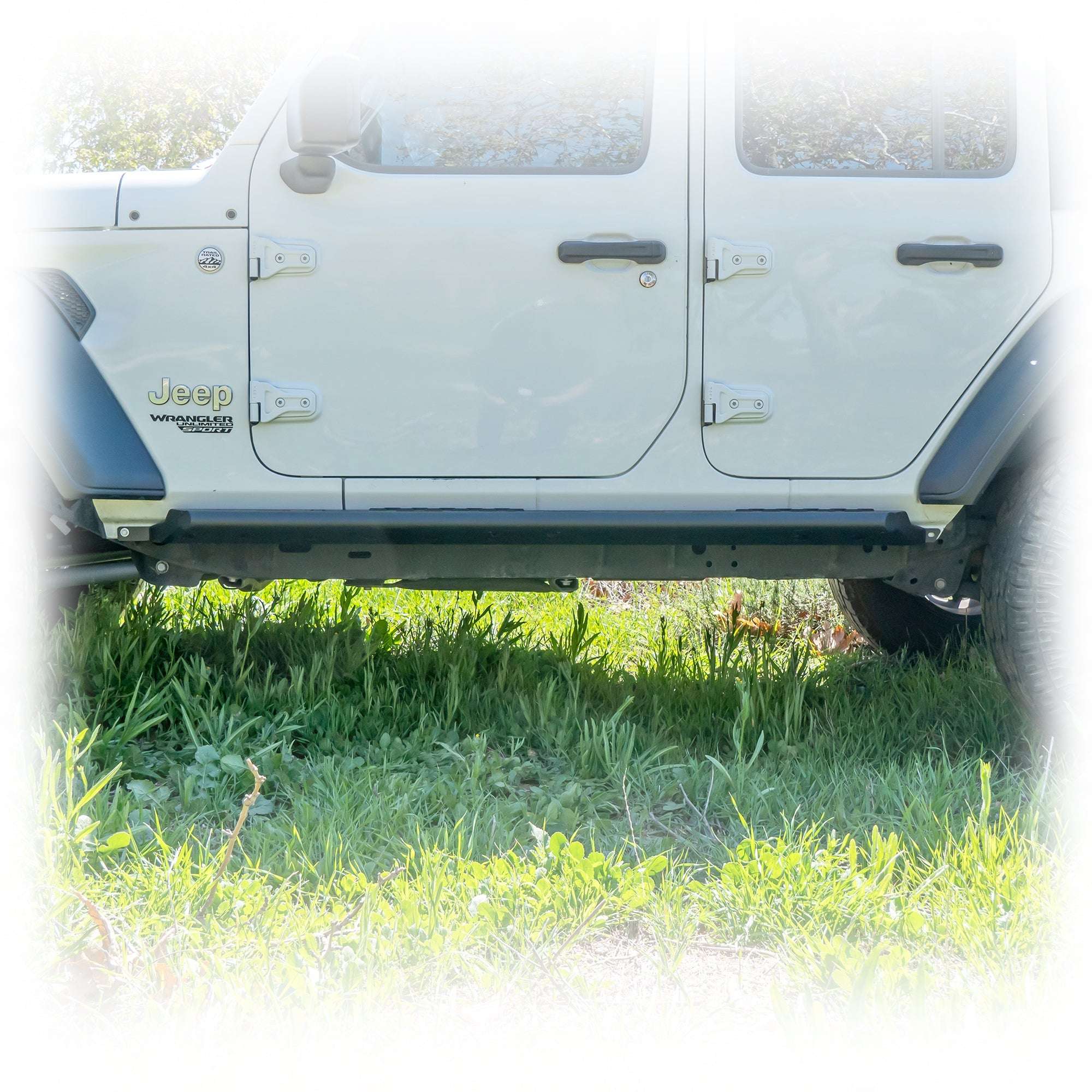 Rock Slider Steps with Frame-Mount System for Jeep Wrangler JL 4-Door