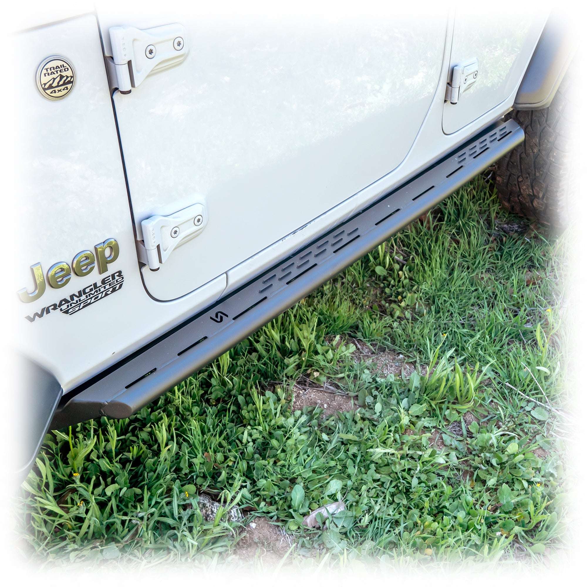Rock Slider Steps with Frame-Mount System for Jeep Wrangler JL 4-Door