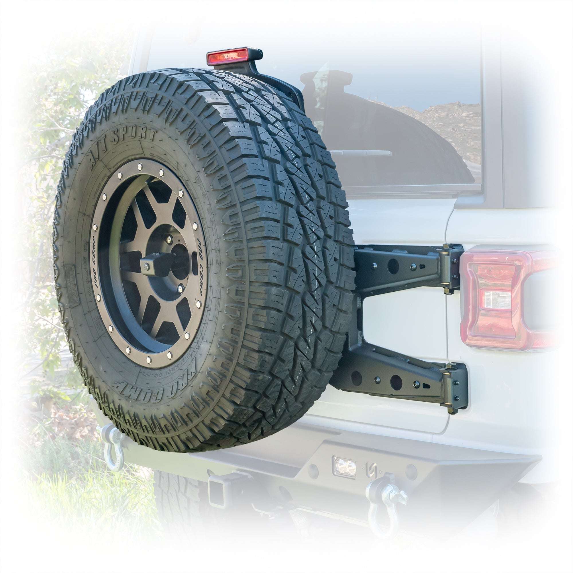 Tailgate Reinforcement Tire Carrier for Jeep Wrangler JL