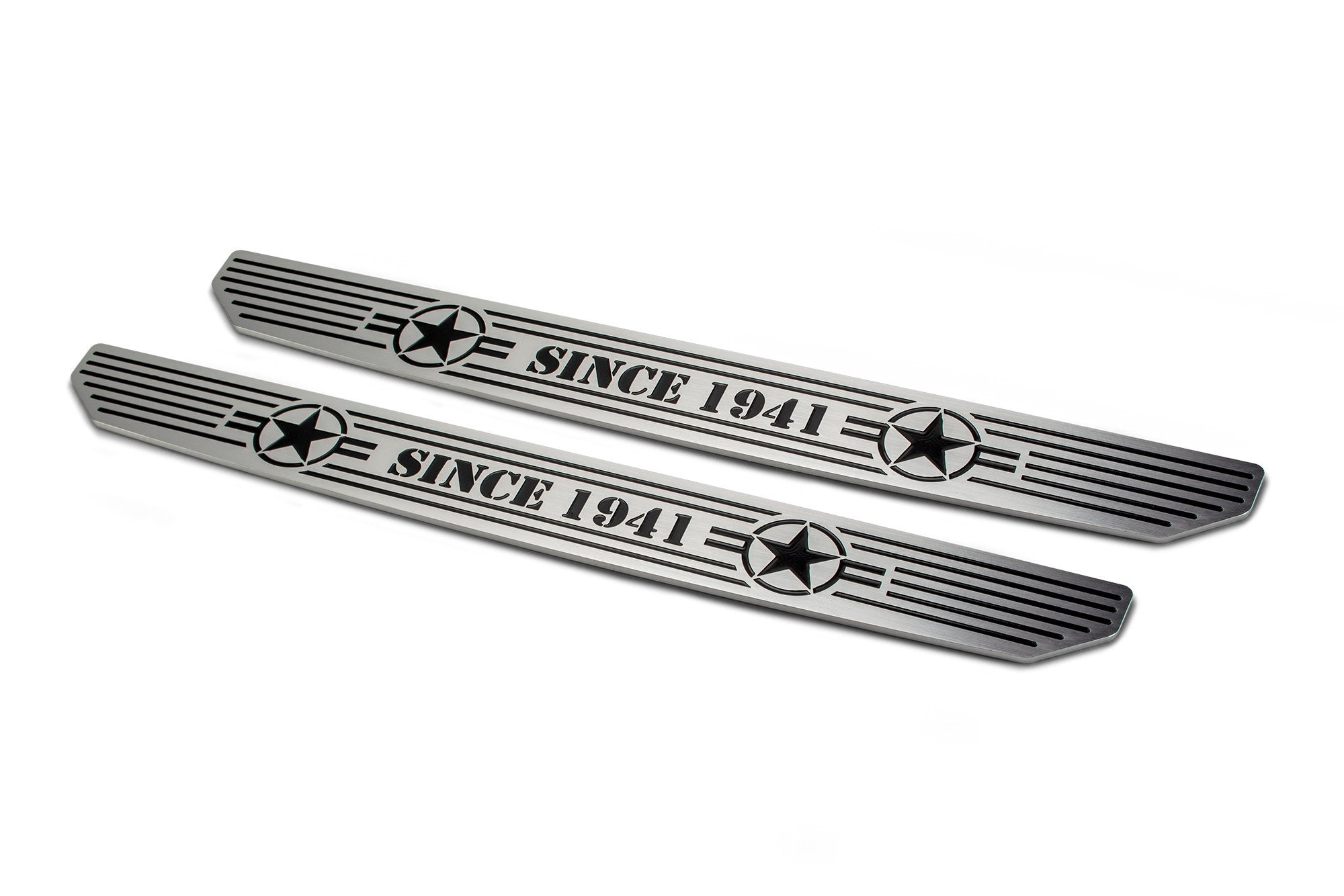 Jeep JL/Gladiator Front Sill Plates With in.Since 1942 in. Logo - Apollo Off-Road