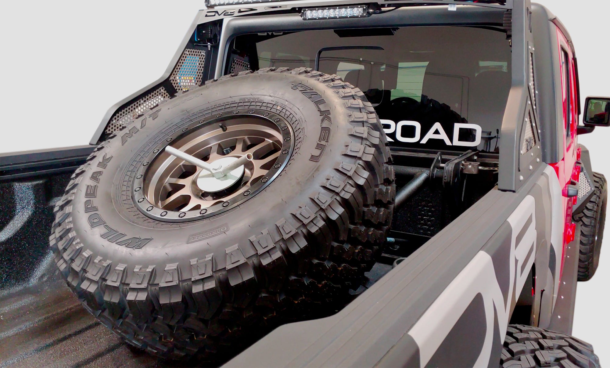 Jeep JT Adjustable Tire Carrier - Apollo Off-Road