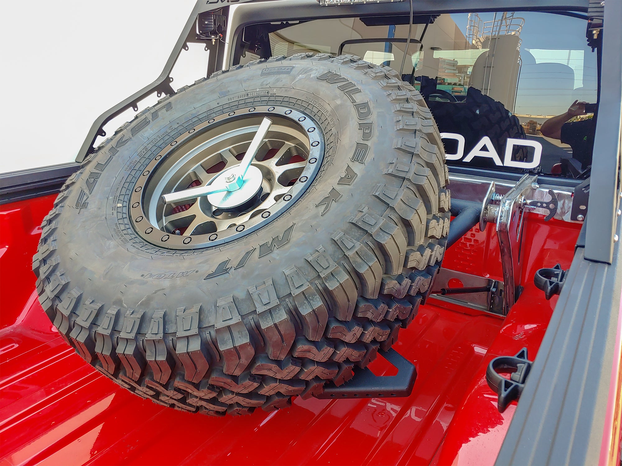 Jeep JT Adjustable Tire Carrier - Apollo Off-Road
