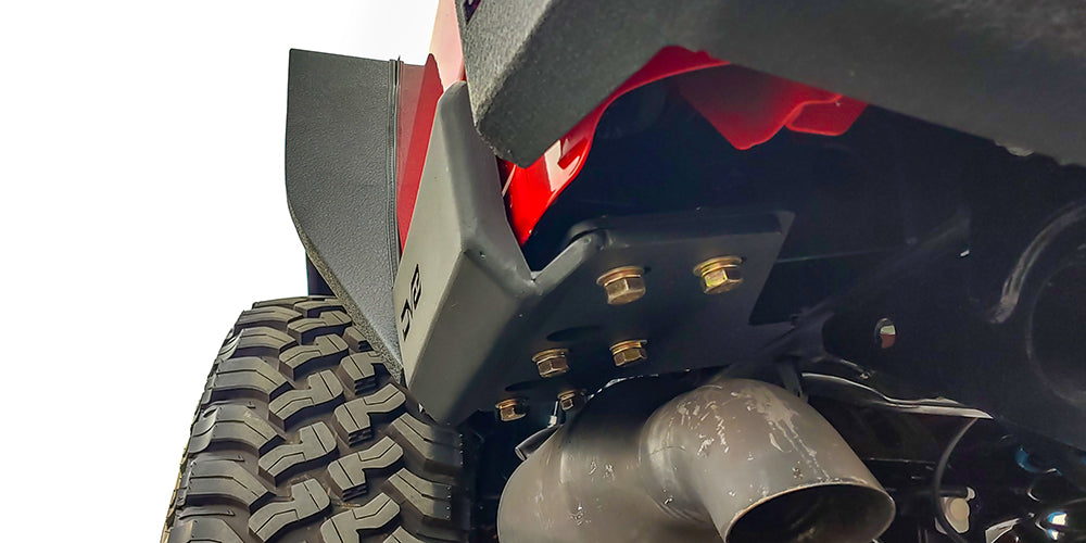Jeep JT Bedside Rock Slider; Pair - Apollo Off-Road