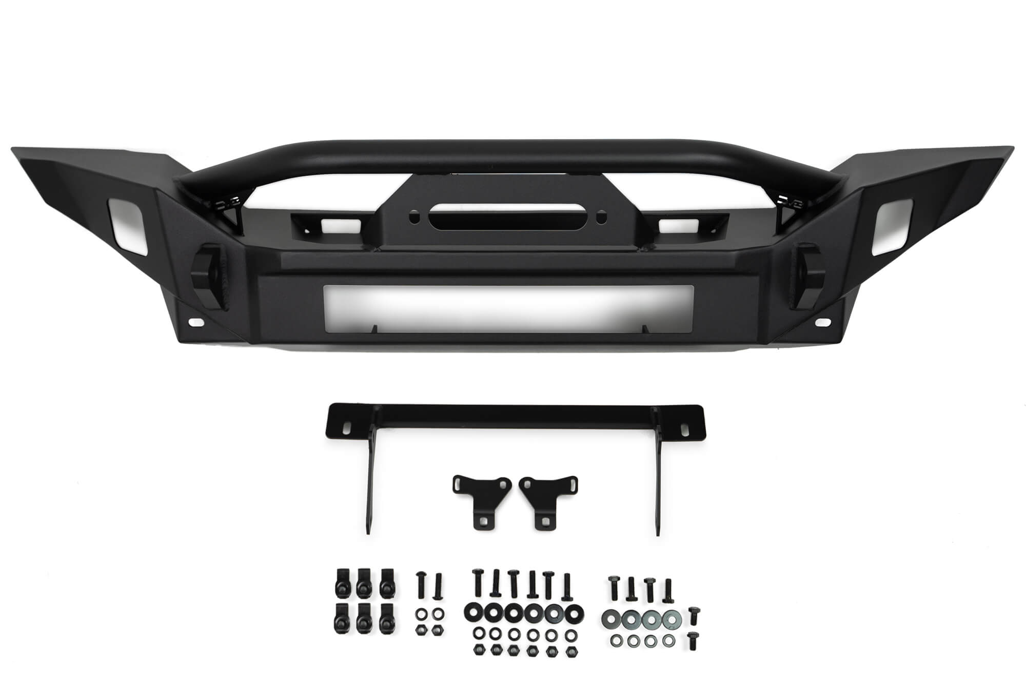 Jeep Wrangler JL & Gladiator JT FS-7 Mid-Width Winch Front Bumper - Apollo Off-Road