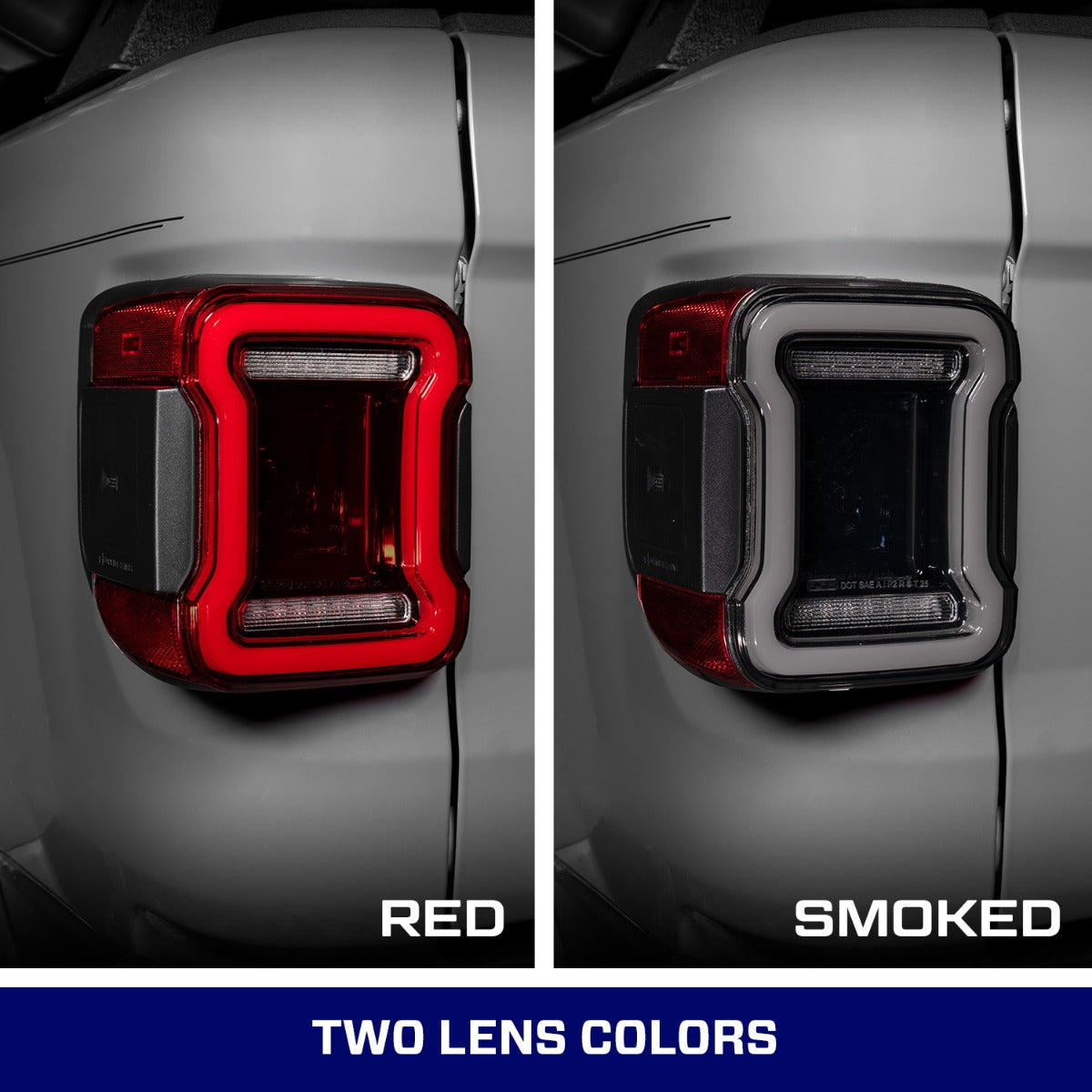 2020+ Jeep Gladiator LED Tail Lights Red (pair) - Apollo Off-Road