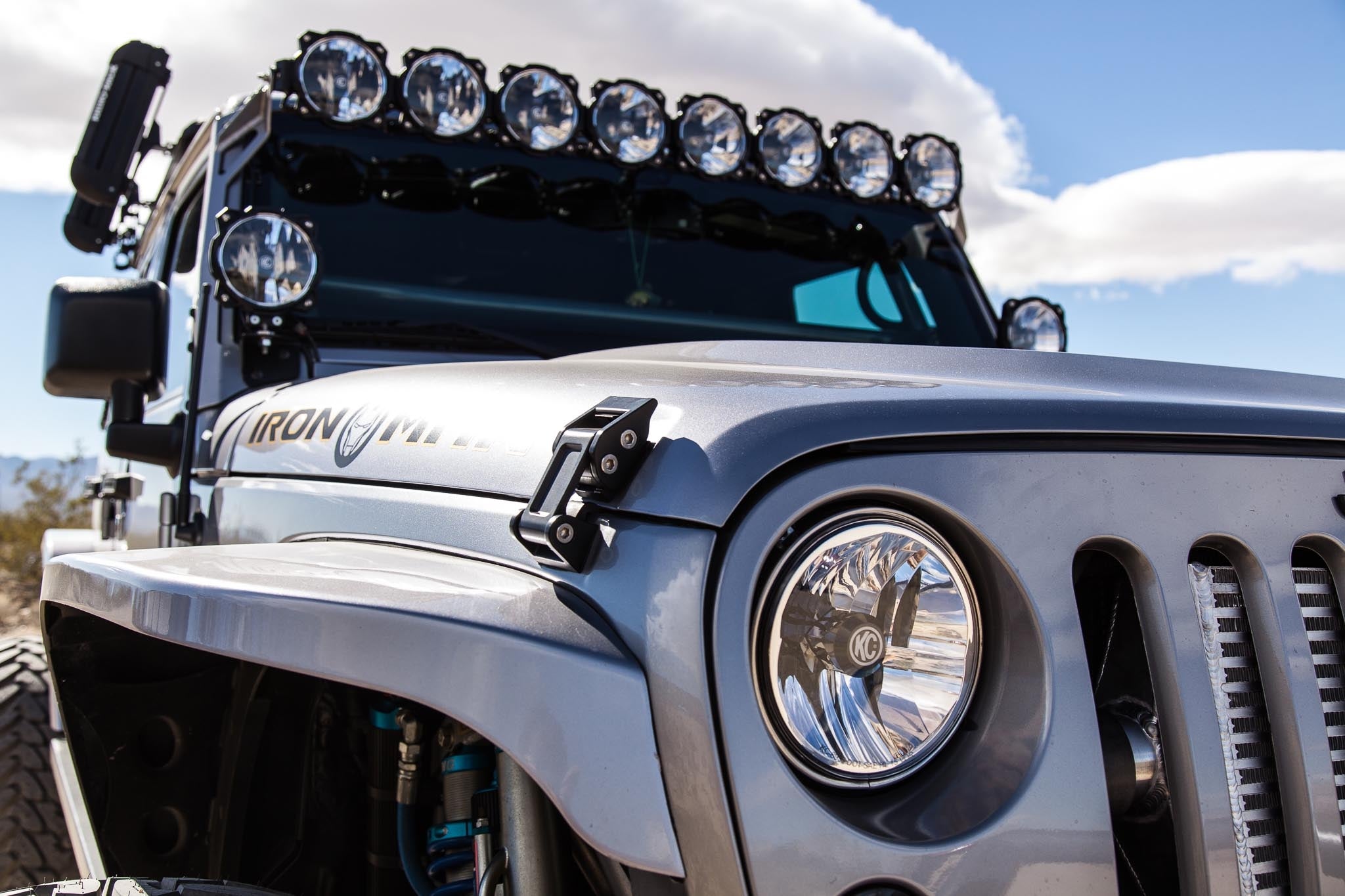 KC HiLiTES 7 in Gravity LED - 2-Headlights - 40W Driving Beam - for 07-18 Jeep JK - Apollo Off-Road