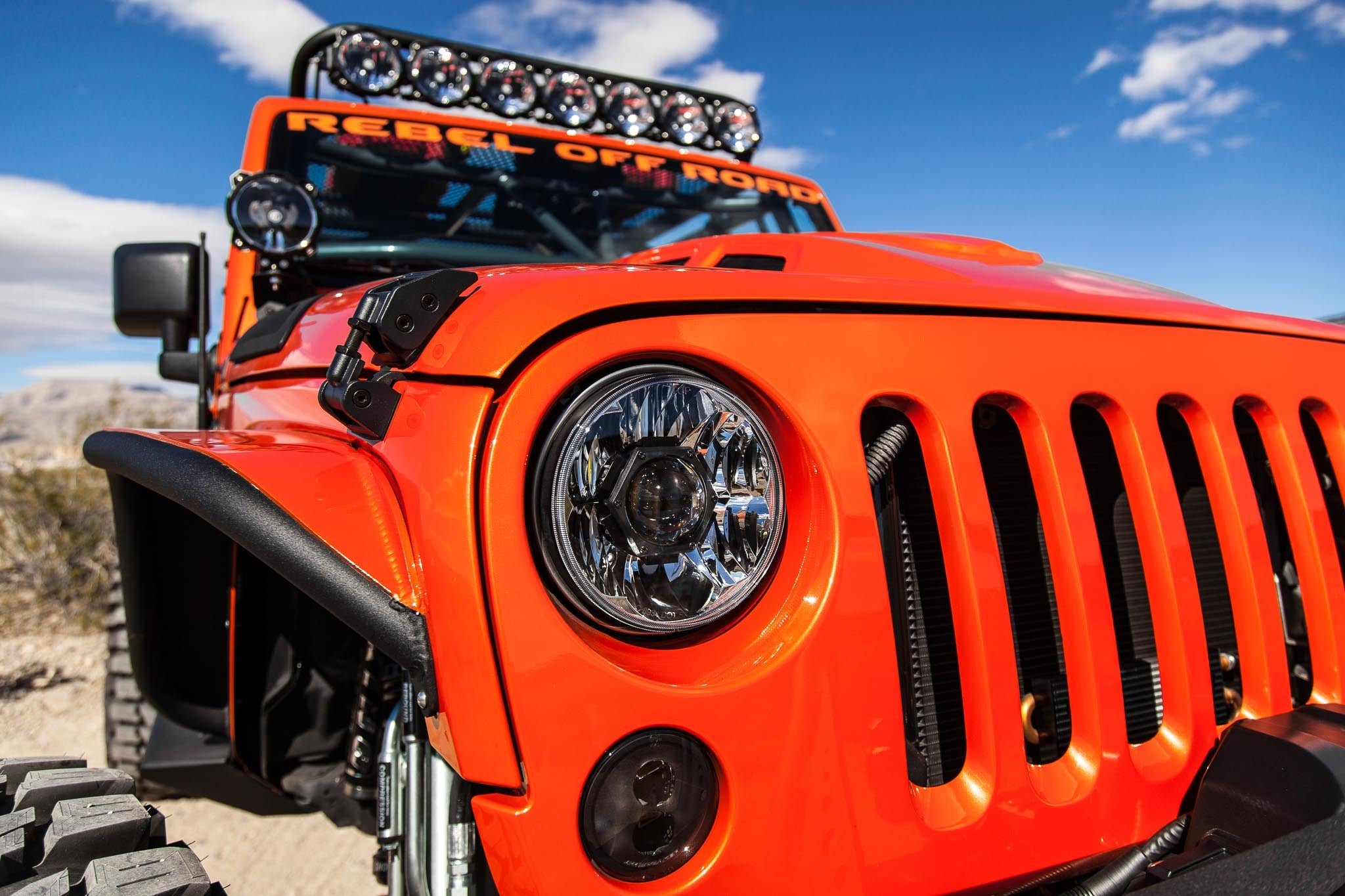 KC HiLiTES 7 in Gravity LED Pro - 2-Headlights - 40W Driving Beam - for 07-18 Jeep JK - Apollo Off-Road