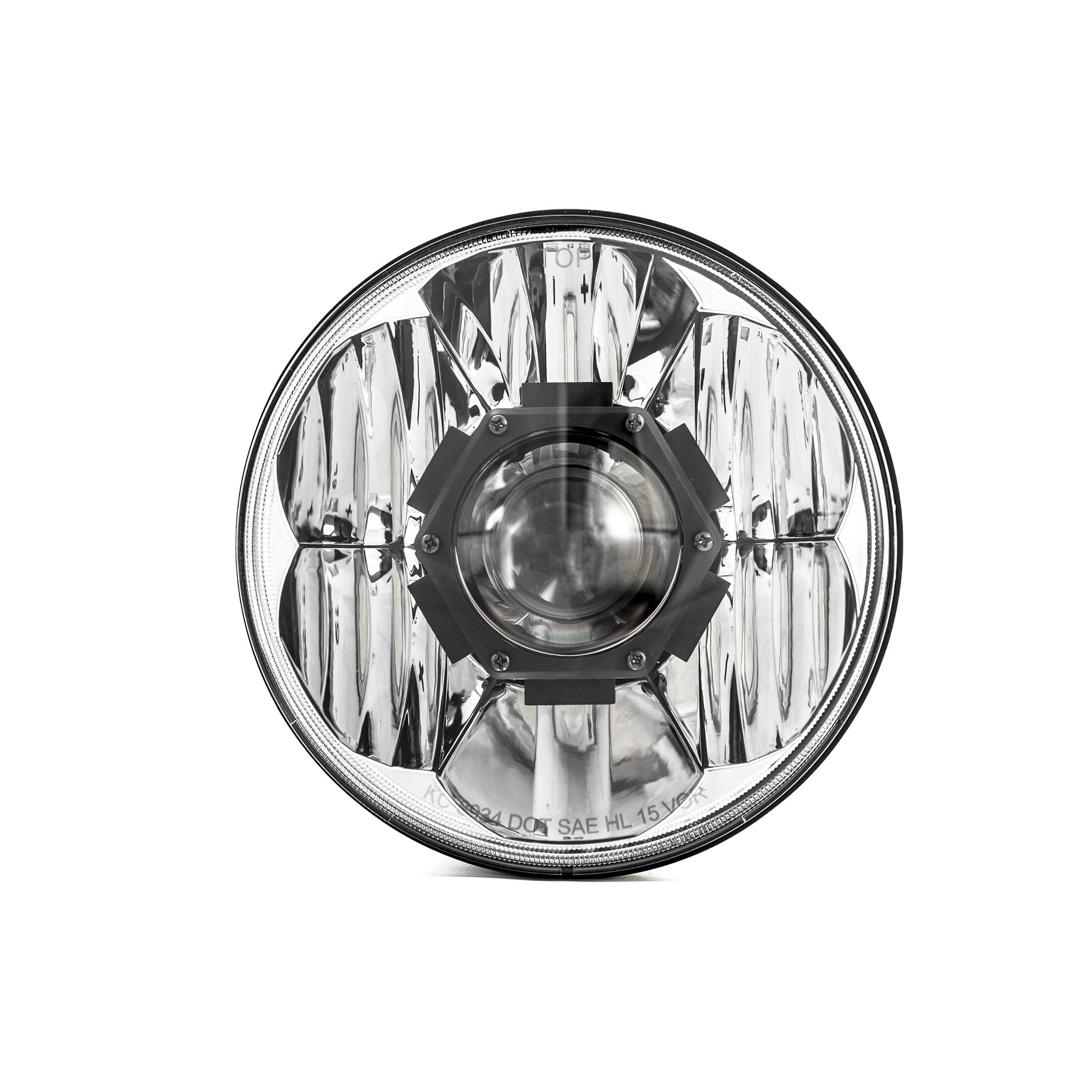 KC HiLiTES 7 in Gravity LED Pro - Single Headlight - SAE/ECE - 55W / 60W Driving Beam - Universal / 07-18 Jeep JK - Apollo Off-Road