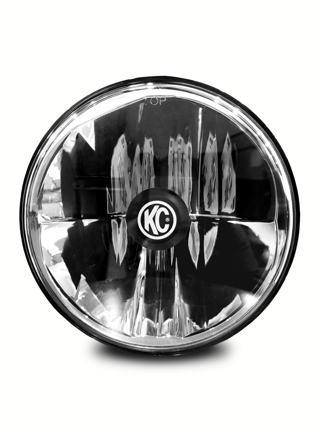 KC HiLiTES 7 in Gravity LED - Single Headlight - SAE/ECE - 40W Driving Beam - for 07-18 Jeep JK - Apollo Off-Road