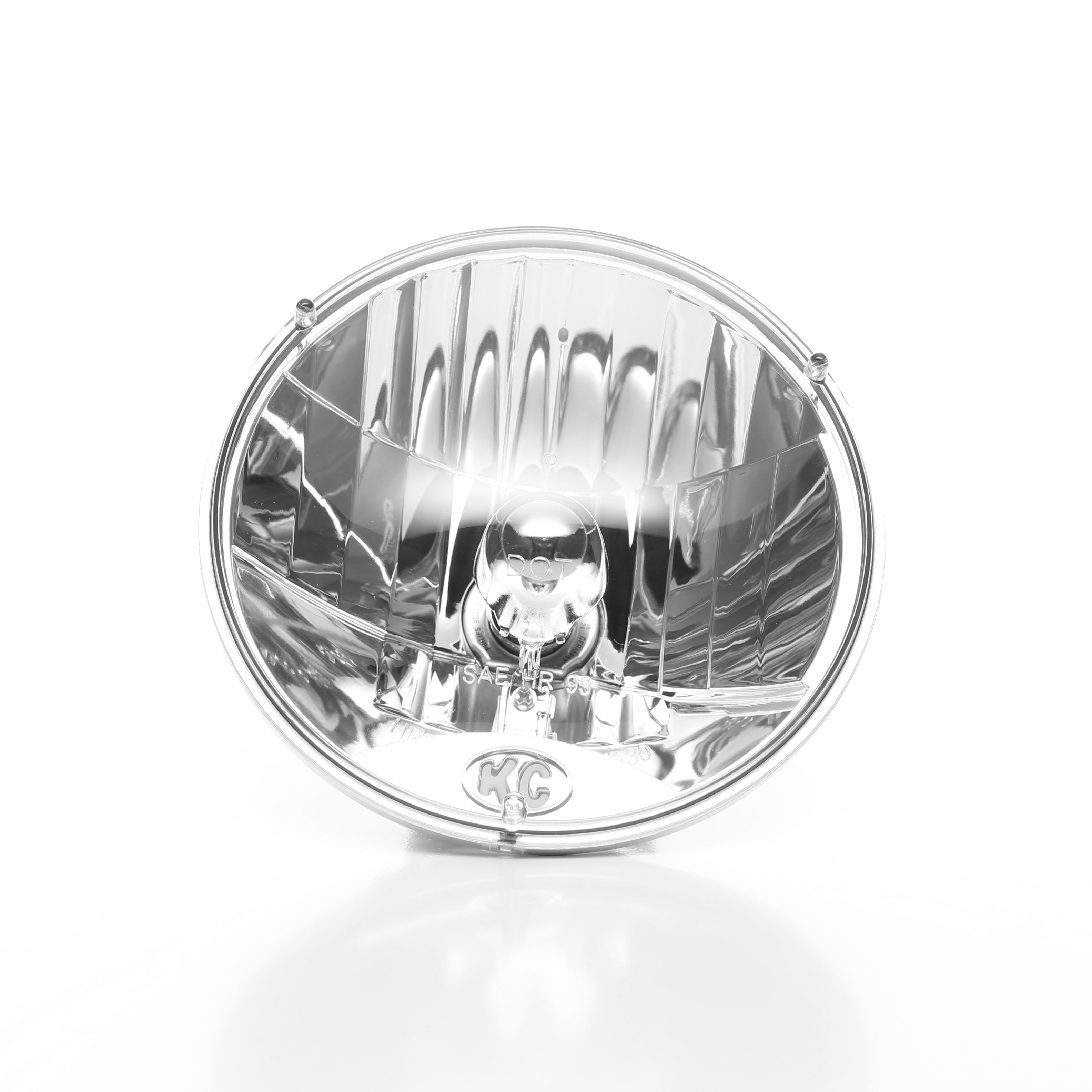 KC HiLiTES 7 in Headlight - H4 Halogen - 2-Lights - 55W / 60W DOT Headlight - for 07-18 Jeep JK - Apollo Off-Road
