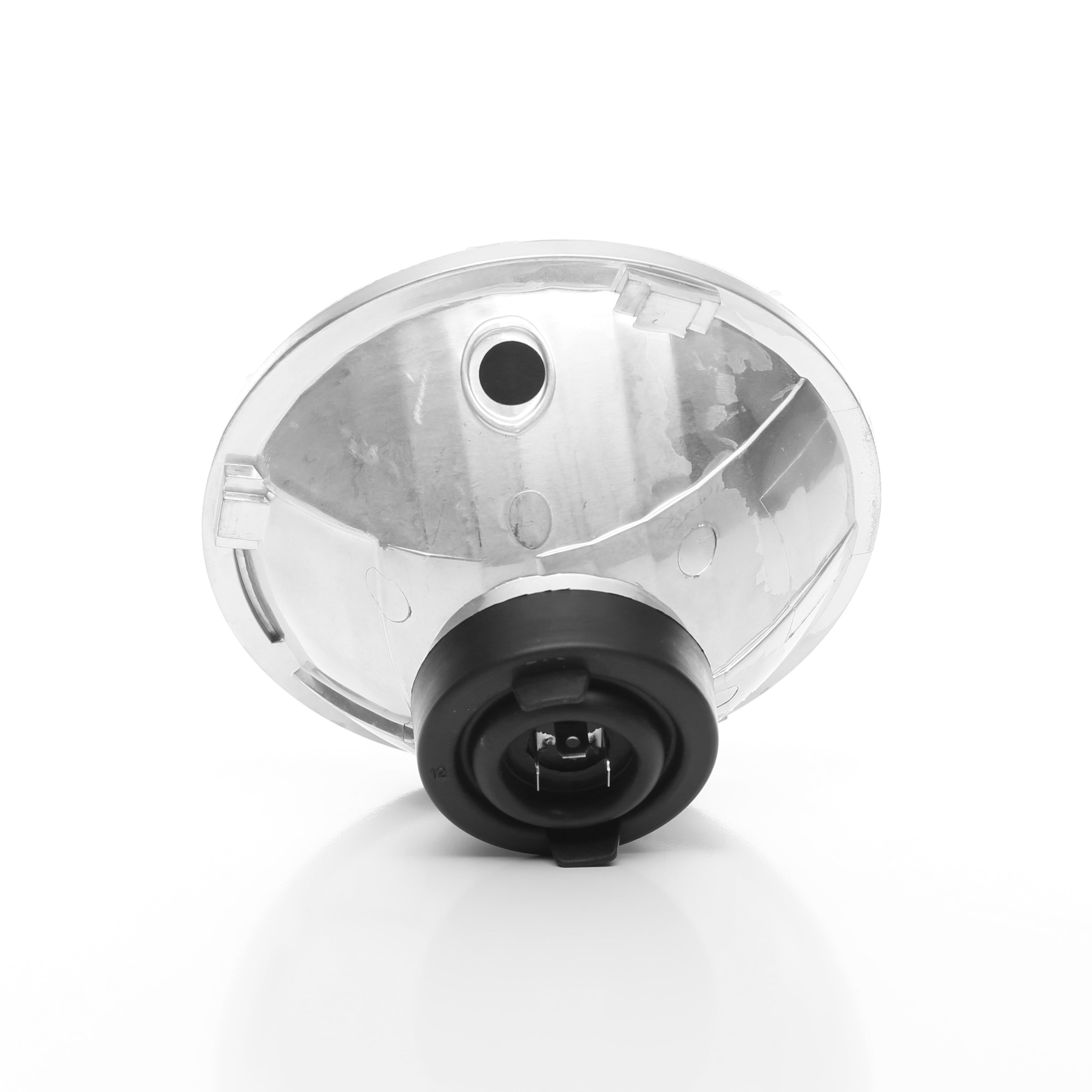 KC HiLiTES 7 in Headlight - H4 Halogen - Single Headlight - SAE/ECE - 55W/60W Driving Beam - Universal / 97-06 Jeep TJ - Apollo Off-Road