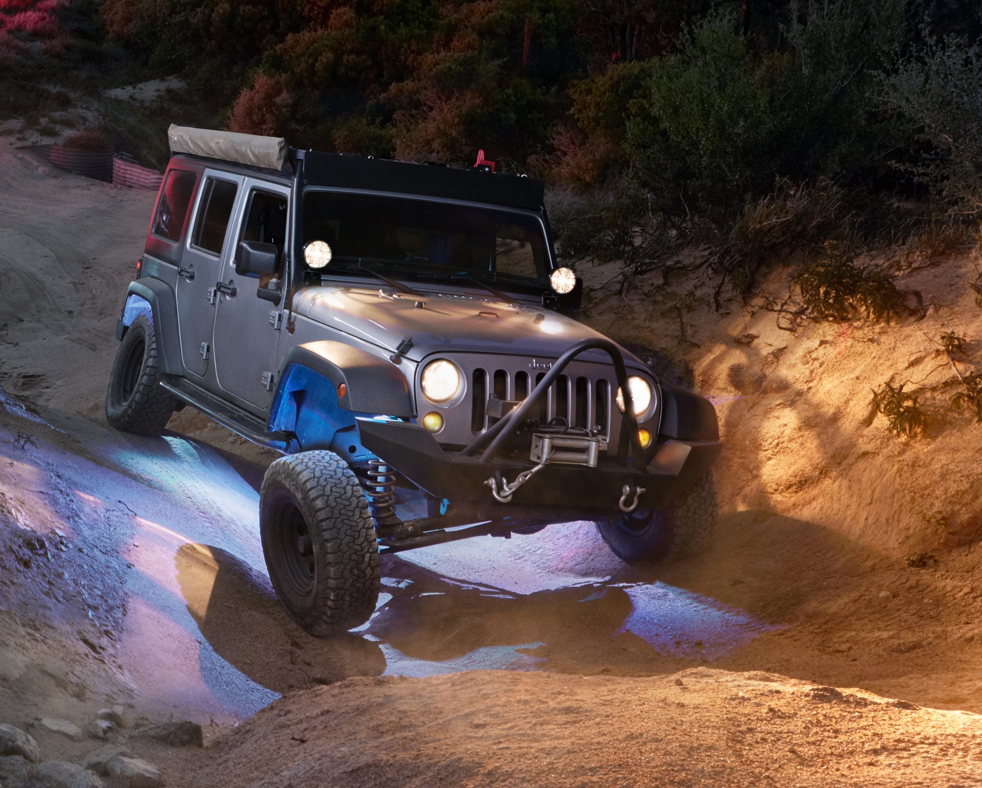 KC HiLiTES C-Series RGB Multi-Color Multi-Use LED 6-Light System - 5W Flood Beam - Apollo Off-Road