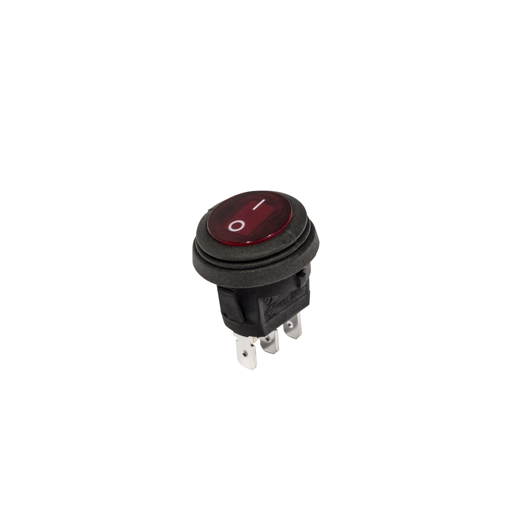 KC HiLiTES KC Illuminated LED Rocker Light Switch - Round - Red - Apollo Off-Road