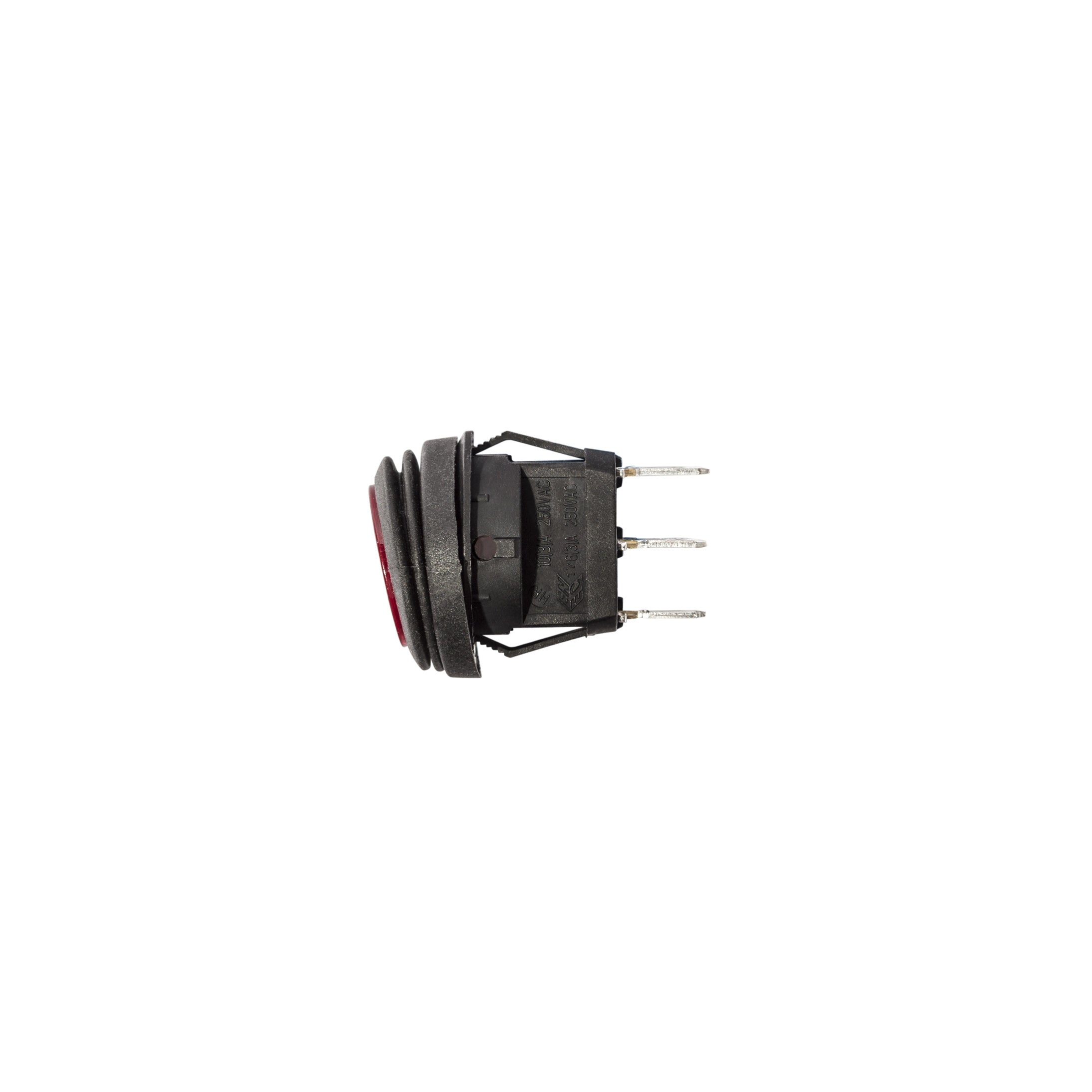 KC HiLiTES KC Illuminated LED Rocker Light Switch - Round - Red - Apollo Off-Road
