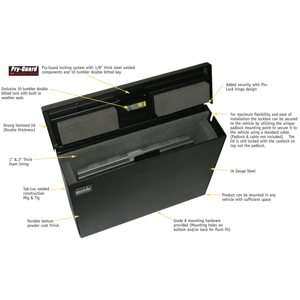 Laptop Security Lock Box - Universal (Black) - Apollo Off-Road
