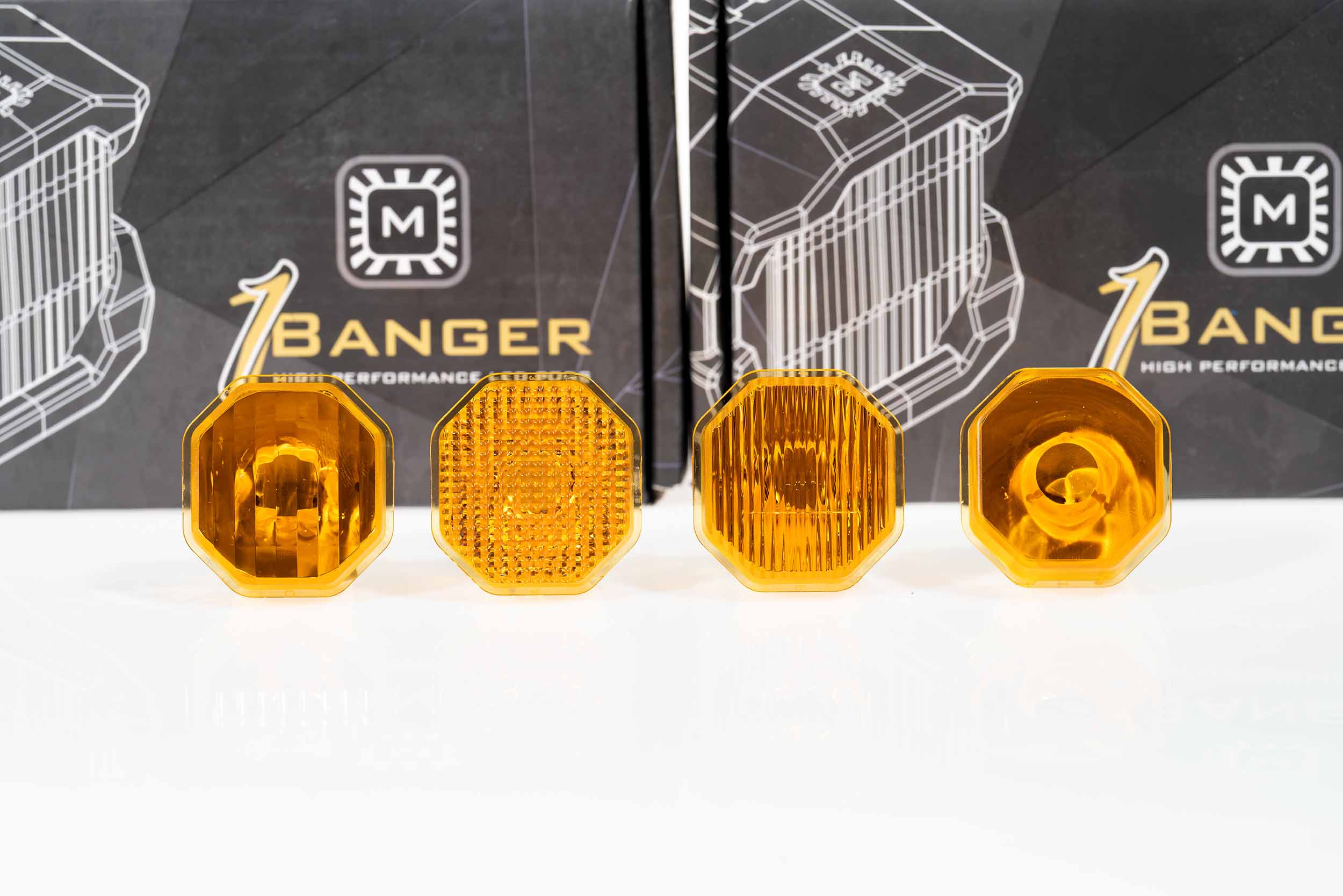 Lens Only: 1Banger (Yellow / Flood) - Apollo Off-Road