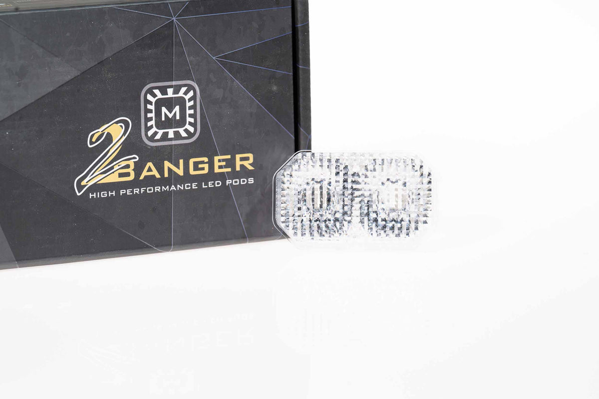 Lens Only: 2Banger (White / Flood) - Apollo Off-Road