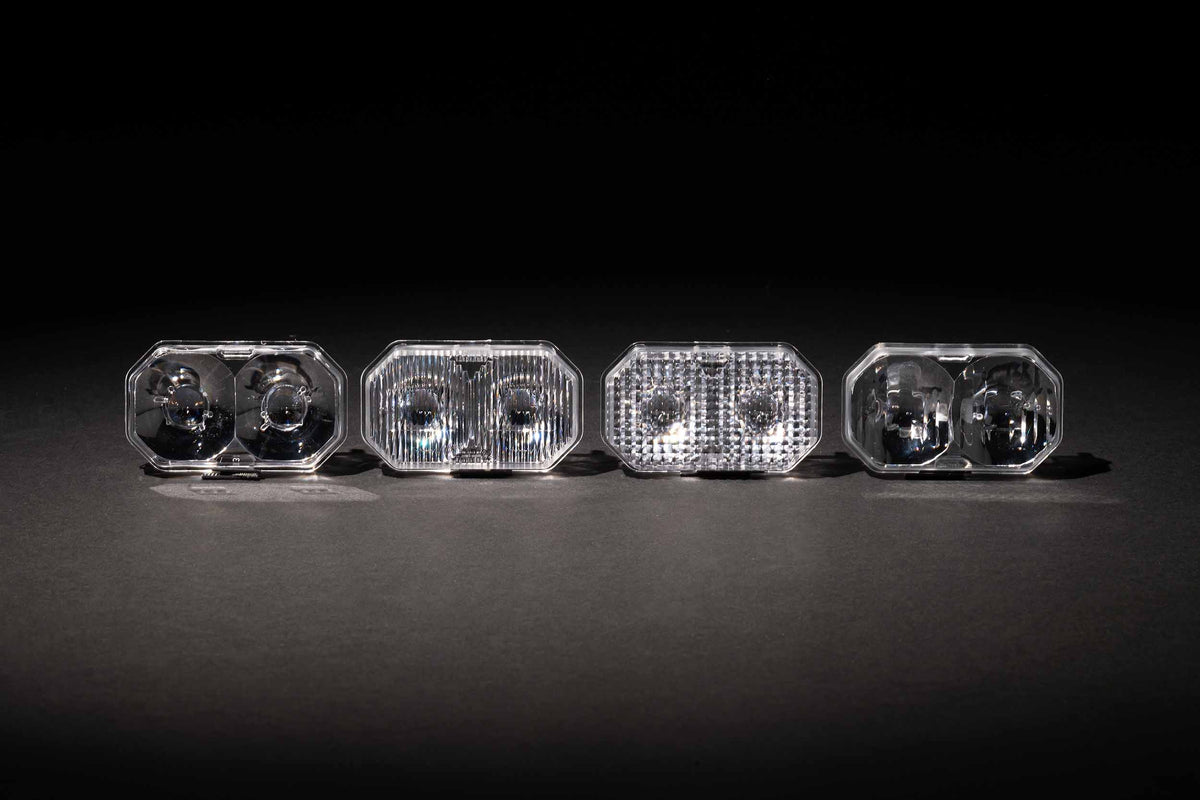 Lens Only: 2Banger (White / Wide) - Apollo Off-Road