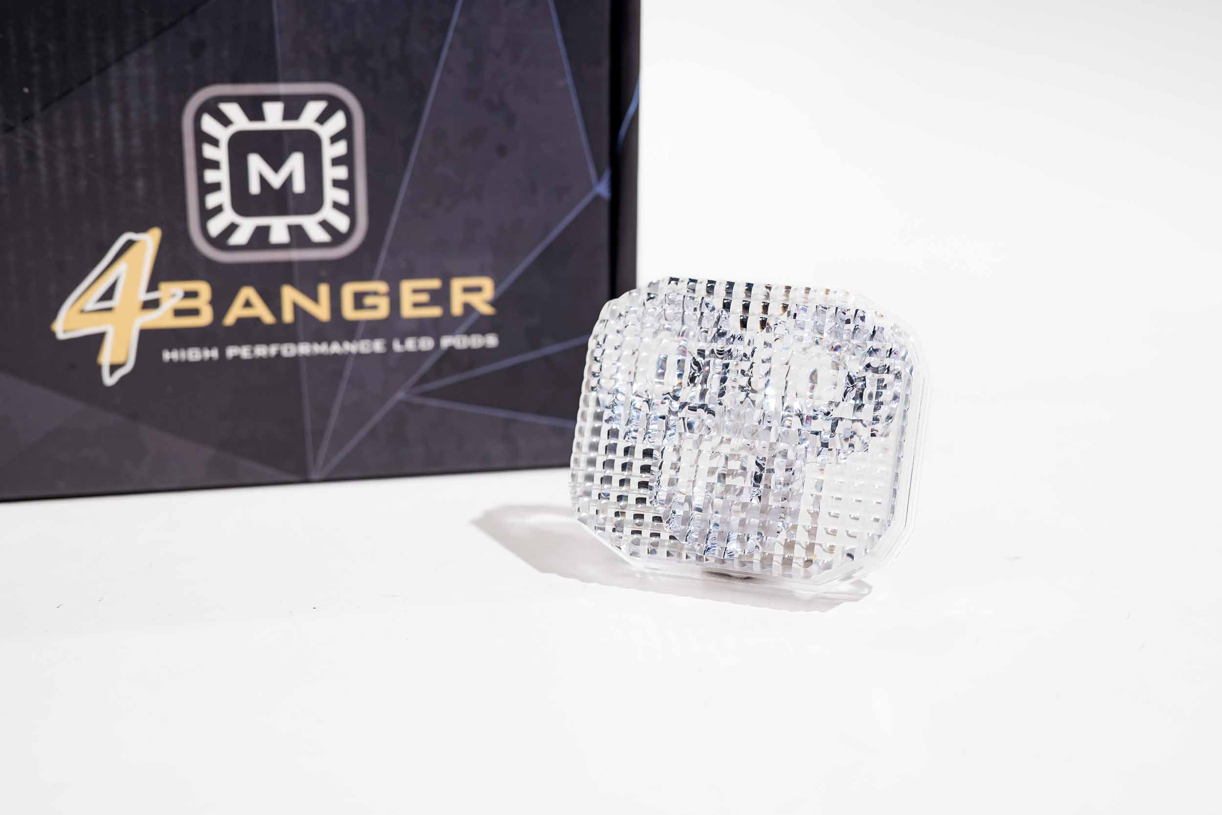 Lens Only: 4Banger (White / Flood) - Apollo Off-Road