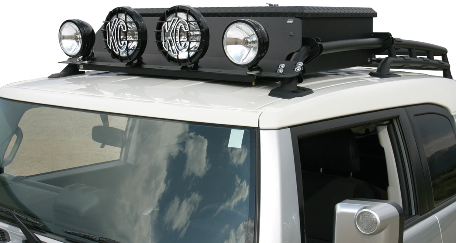 Light Bar Mounting Kit - '07-14 FJ Cruiser (Black) - Apollo Off-Road