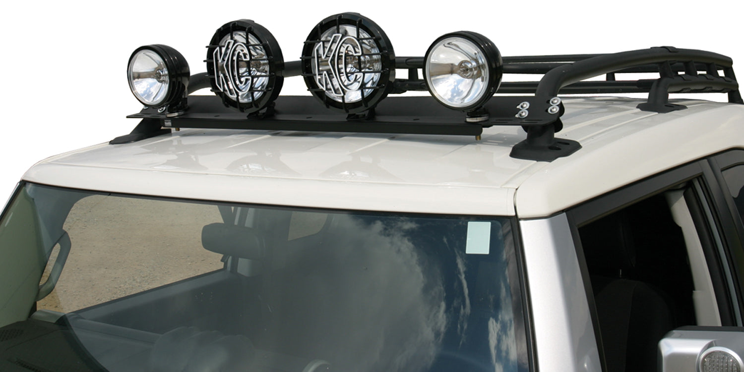 Light Bar Mounting Kit - '07-14 FJ Cruiser (Black) - Apollo Off-Road