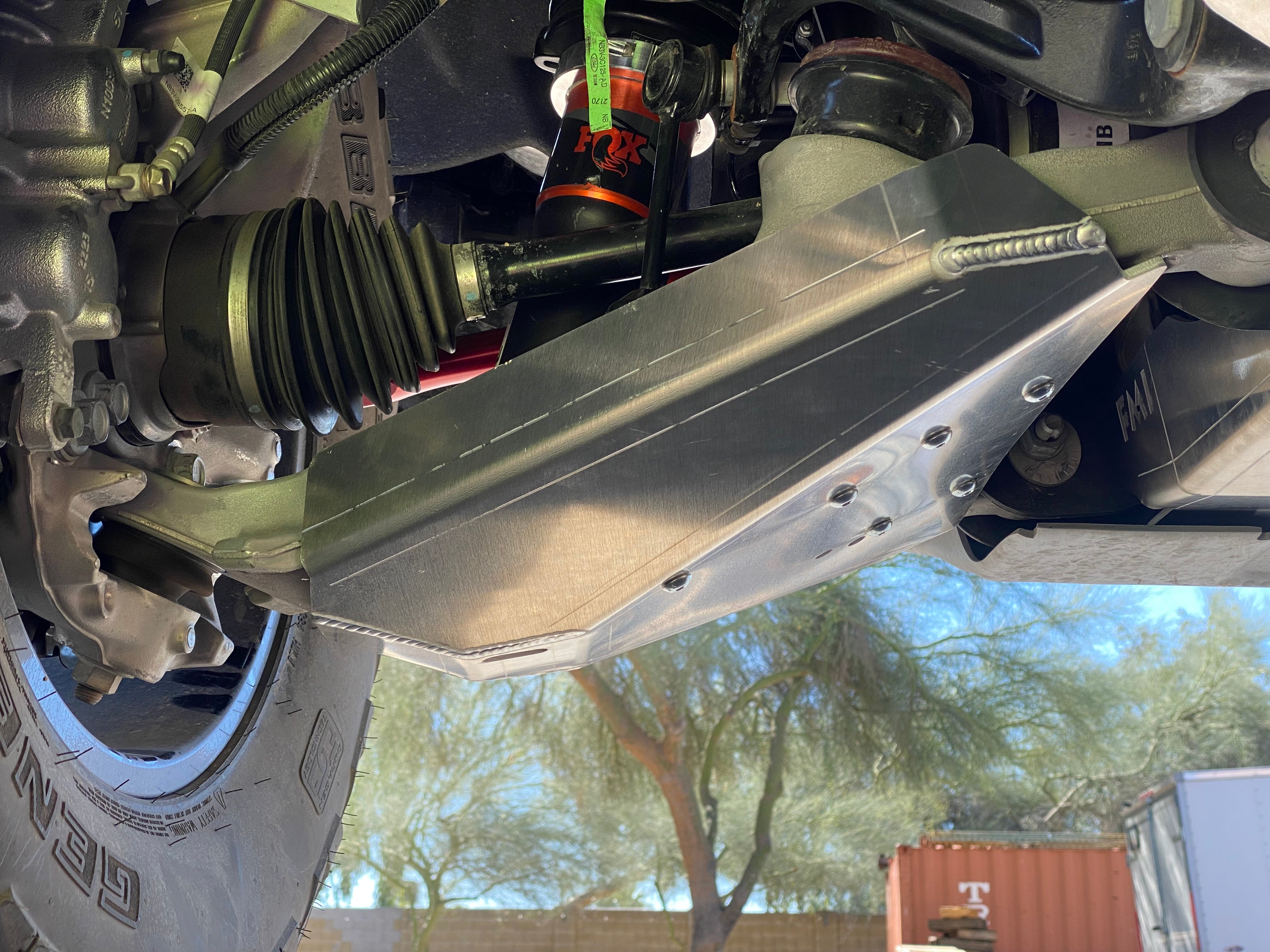 Foutz Motorsports Lower Control Arm Skid Plate Kit - Stock Arm 2022-2026 Ford Bronco Raptor