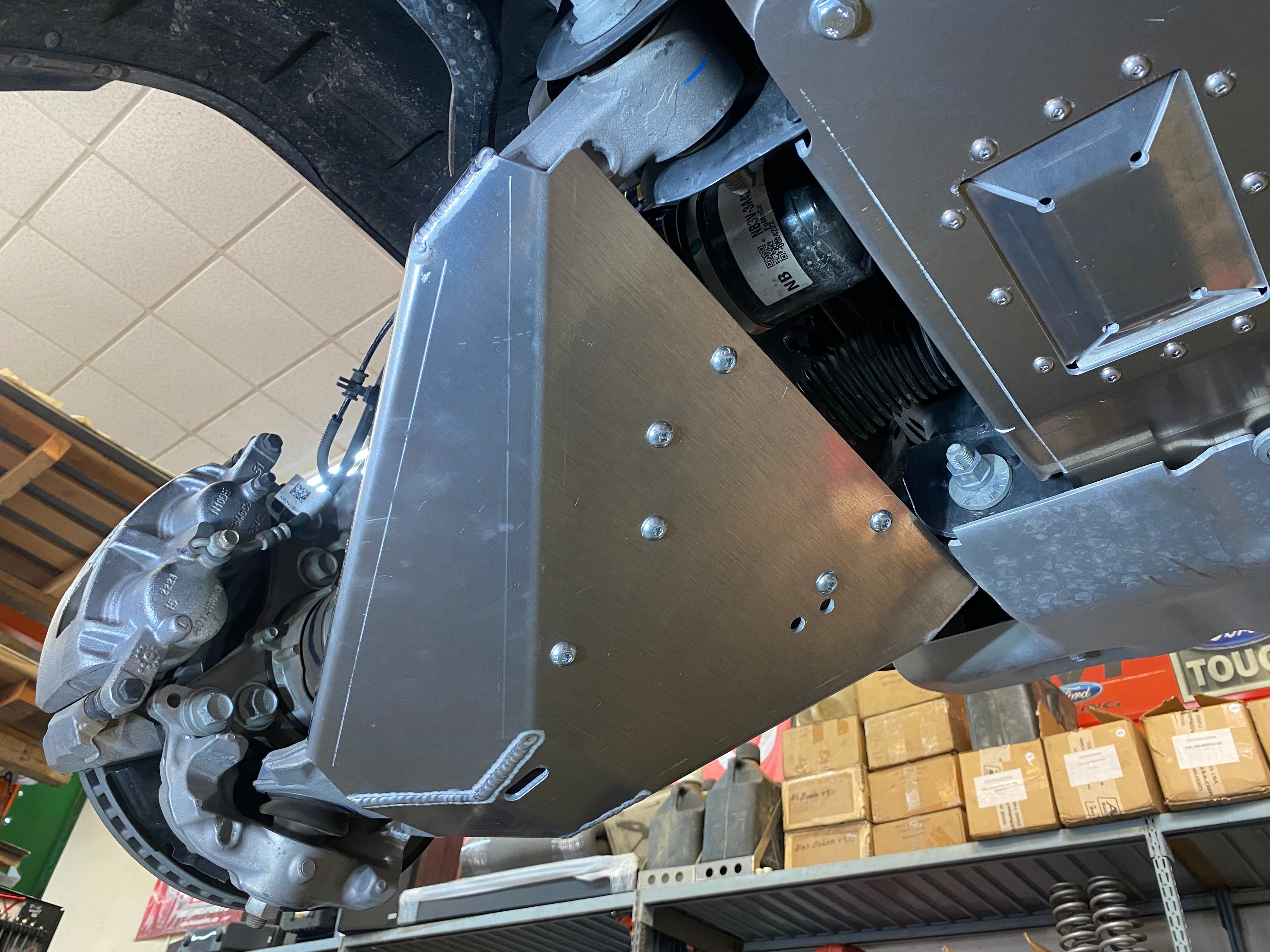 Foutz Motorsports Lower Control Arm Skid Plate Kit - Stock Arm 2022-2026 Ford Bronco Raptor