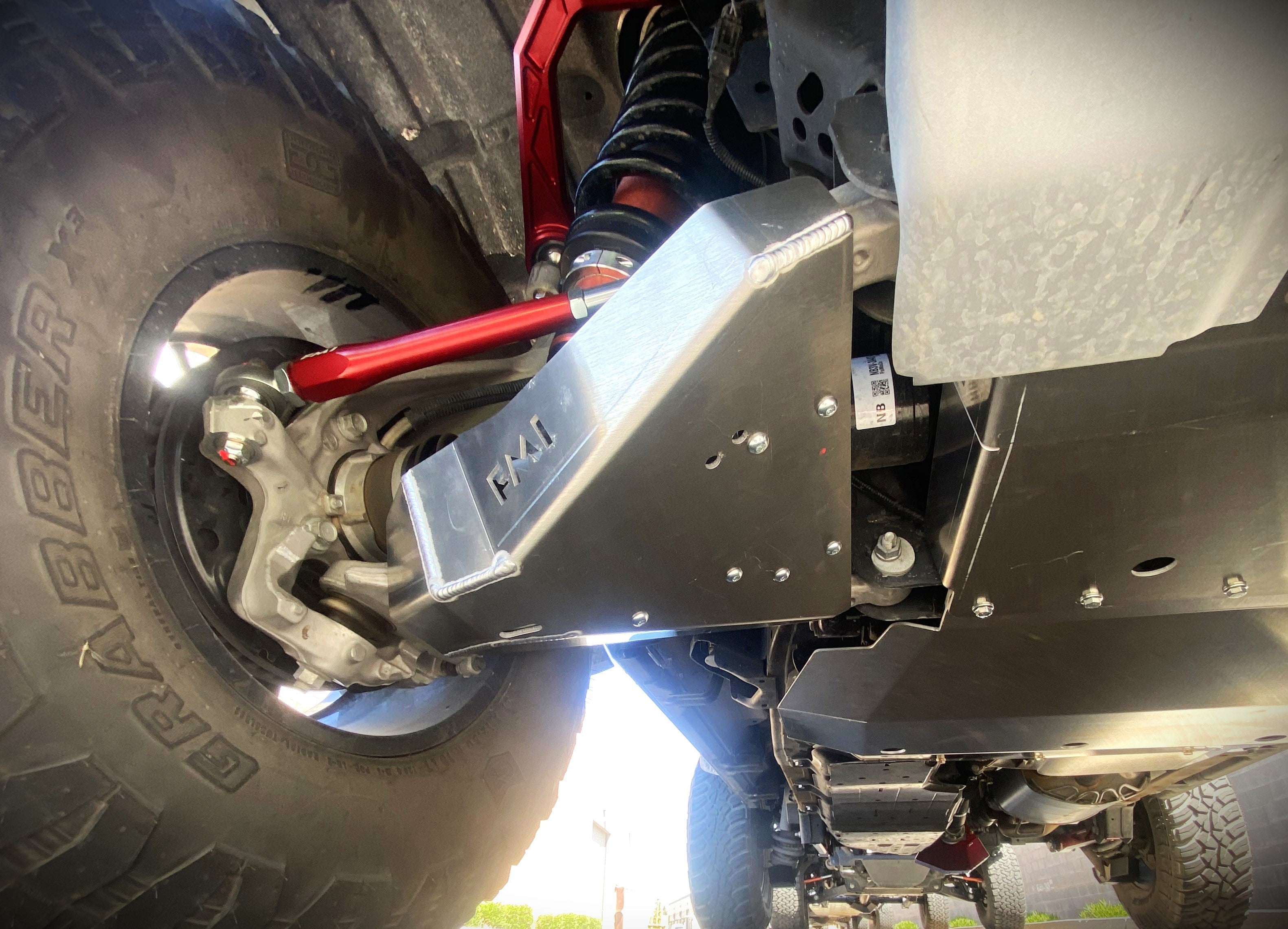 Foutz Motorsports Lower Control Arm Skid Plate Kit - Stock Arm 2022-2026 Ford Bronco Raptor
