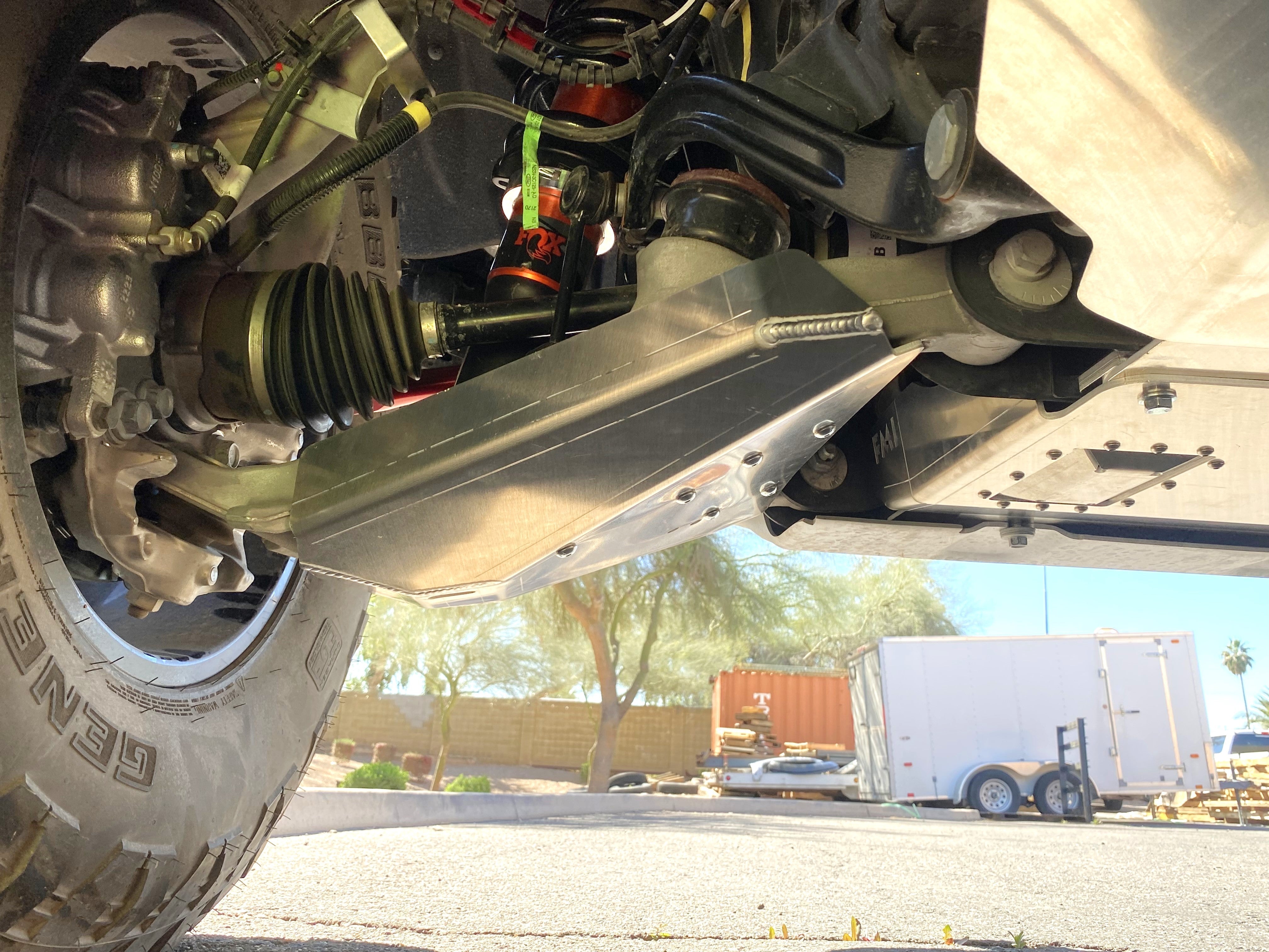Foutz Motorsports Lower Control Arm Skid Plate Kit - Stock Arm 2022-2026 Ford Bronco Raptor