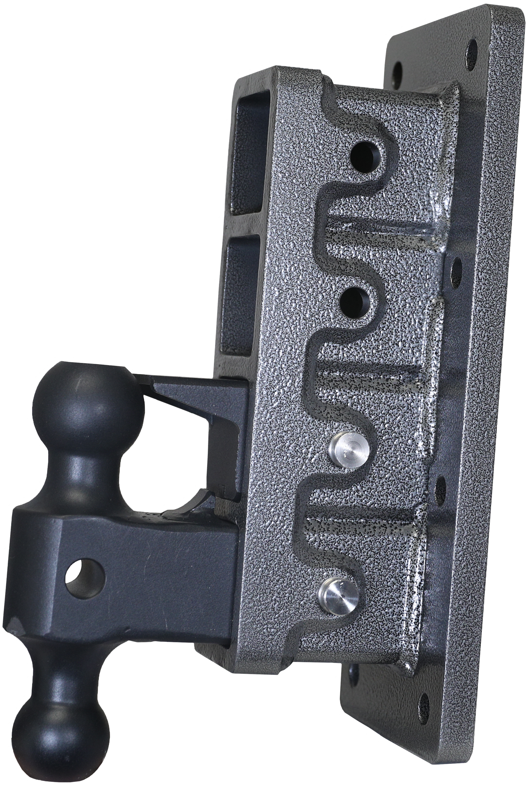 MEGA-DUTY 2.5" Bolt-On 9" Drop 3K TW 21K Hitch with Dual-Ball & Pintle Lock - Apollo Off-Road