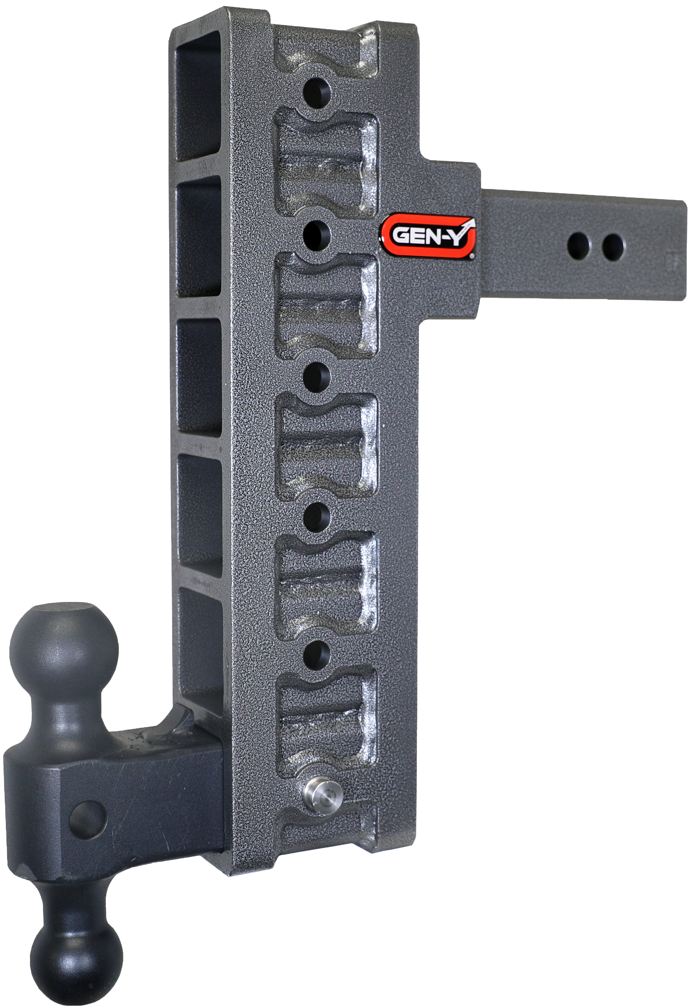 MEGA-DUTY 2.5" Shank 12" Offset Drop 3K TW 21K Hitch & GH-061 Dual-Ball - Apollo Off-Road