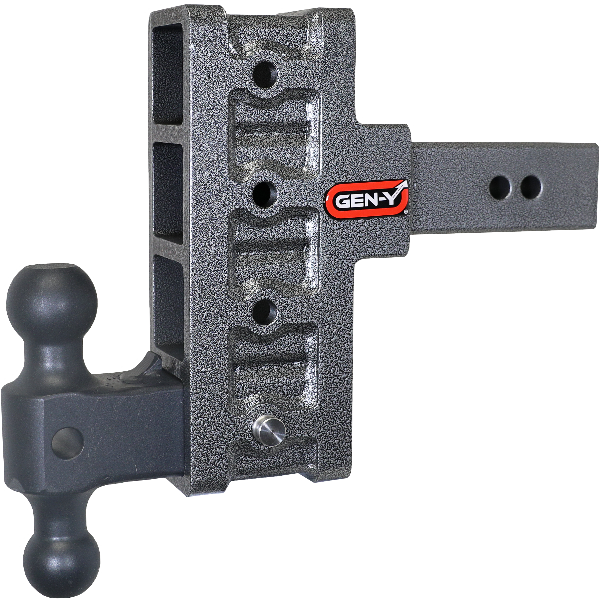 MEGA-DUTY 2.5" Shank 6" Offset Drop 3K TW 21K Hitch & GH-061 Dual-Ball - Apollo Off-Road