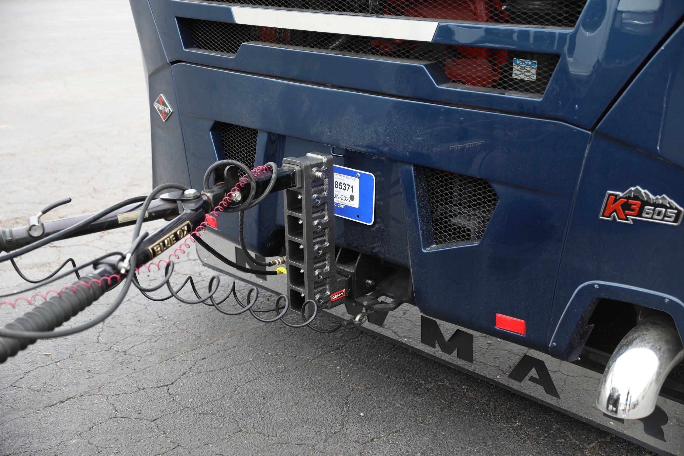 MEGA-DUTY 2" Bolt-On 2.5" Drop 2K TW 16K Hitch & GH-051 Dual-Ball - Apollo Off-Road