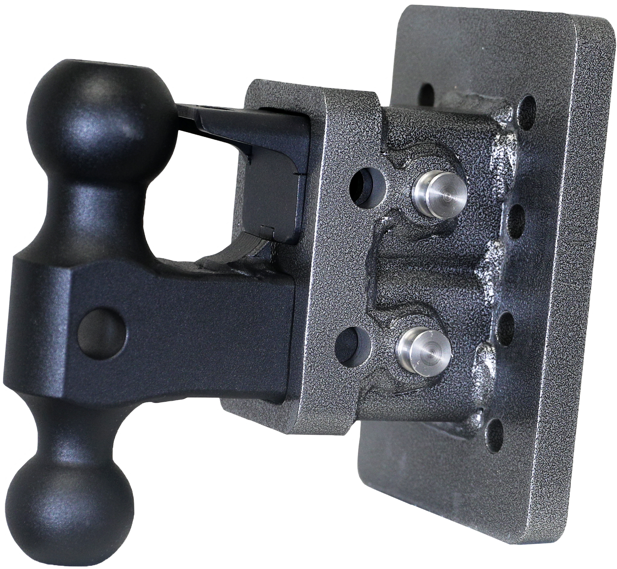 MEGA-DUTY 2" Bolt-On 2.5" Drop 2K TW 16K Hitch with Dual-Ball & Pintle Lock - Apollo Off-Road