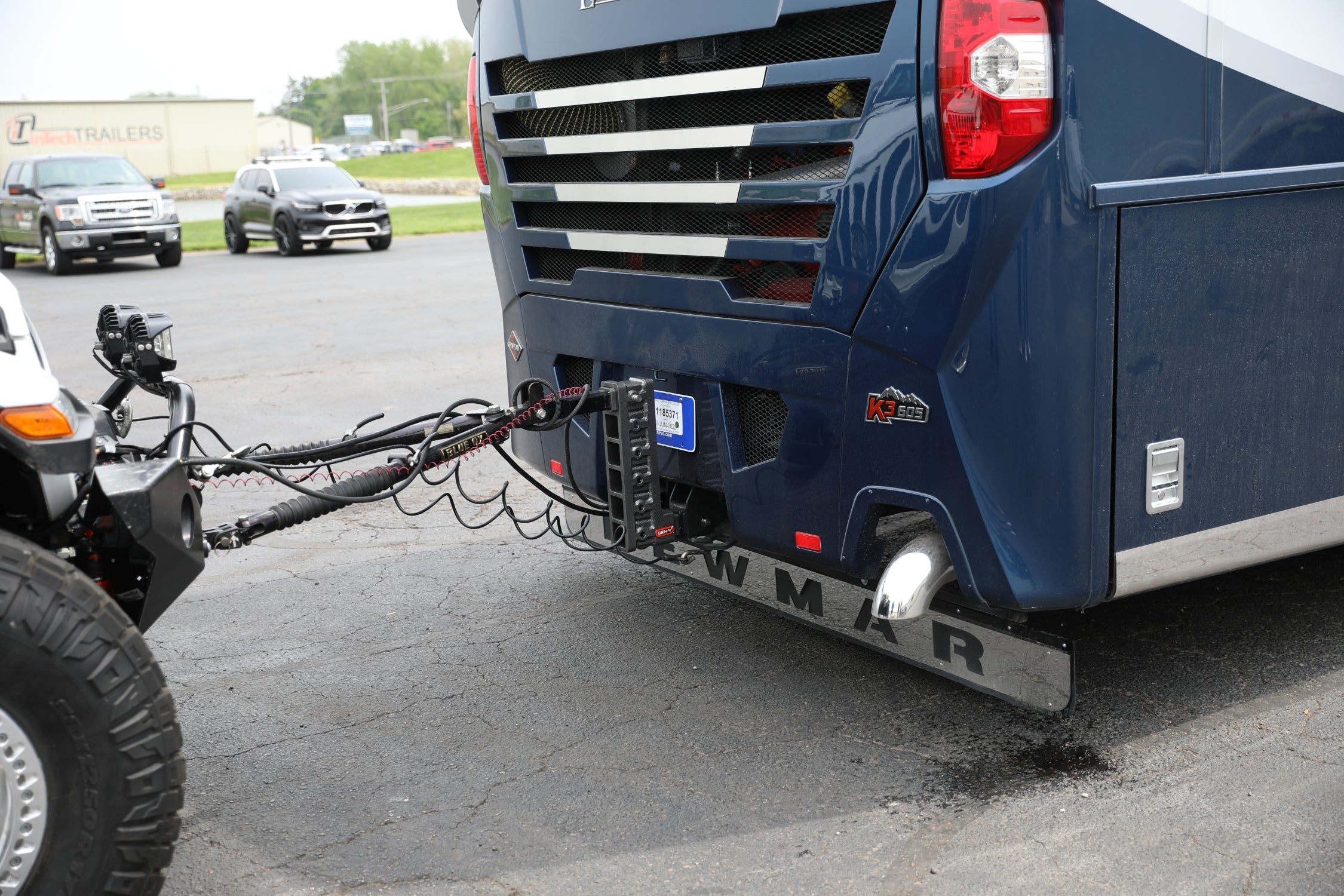 MEGA-DUTY 2" Bolt-On 7.5" Drop 2K TW 16K Hitch with Dual-Ball & Pintle Lock - Apollo Off-Road