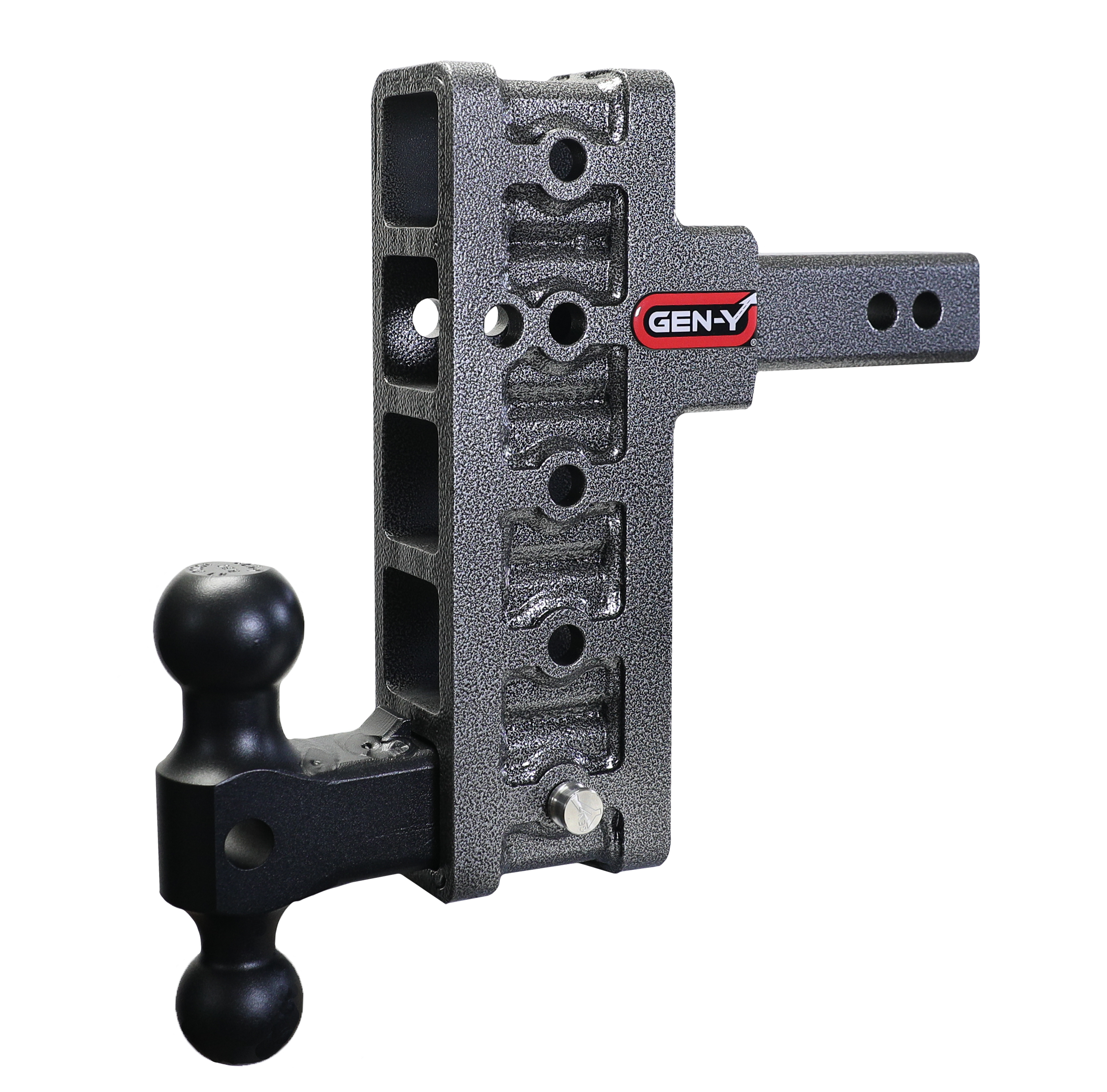 MEGA-DUTY 2" Offset Shank 2.5" Rise 7.5" Drop 2K TW 10K Hitch & GH-031 Dual-Ball - Apollo Off-Road